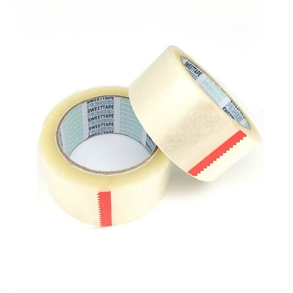 Sweettape Pioneer 48mm x 90yrds OPP Packaging Tape (6ROLLS/TUBE) - Clear / Brown