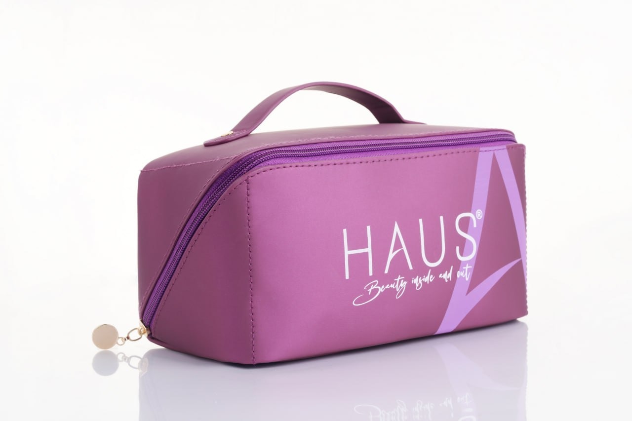 HAUS Make-up Bag | Dark Purple 