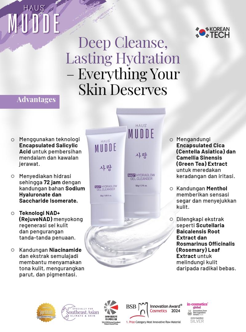 MUDDE NAD+ Hydraglow Gel Cleanser