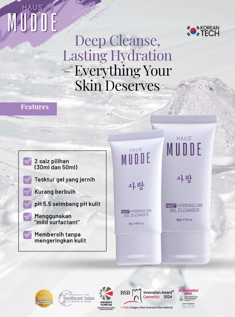 MUDDE NAD+ Hydraglow Gel Cleanser