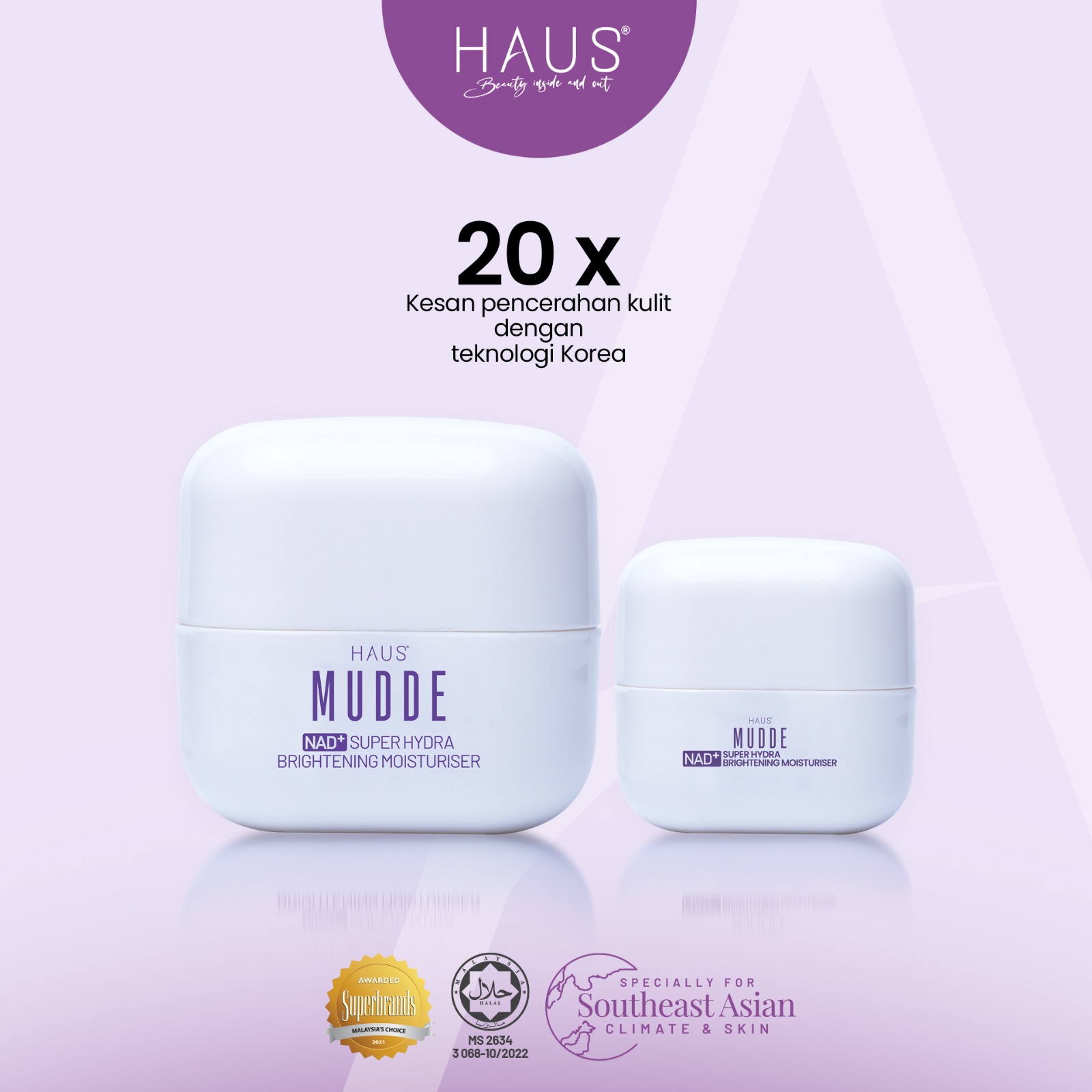 MUDDE - NAD+ Super Hydra Brightening Moisturiser