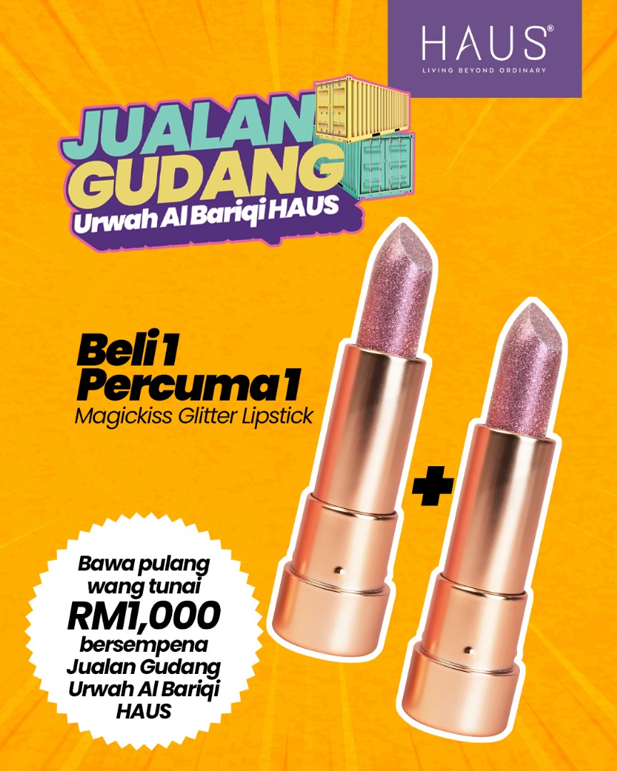 MAGICKISS GLITTER LIPSTICK (RAYA EDITION)