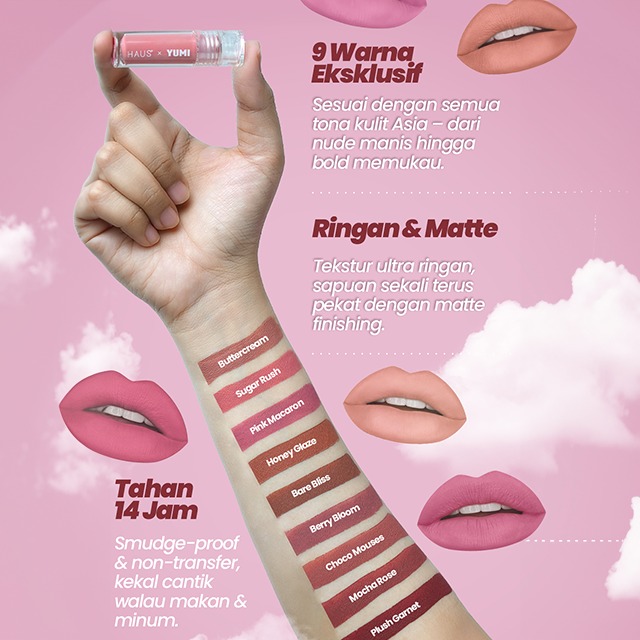 (HAUS x YUMI) Magic Cushion + Popsy Superstay Lipmatte