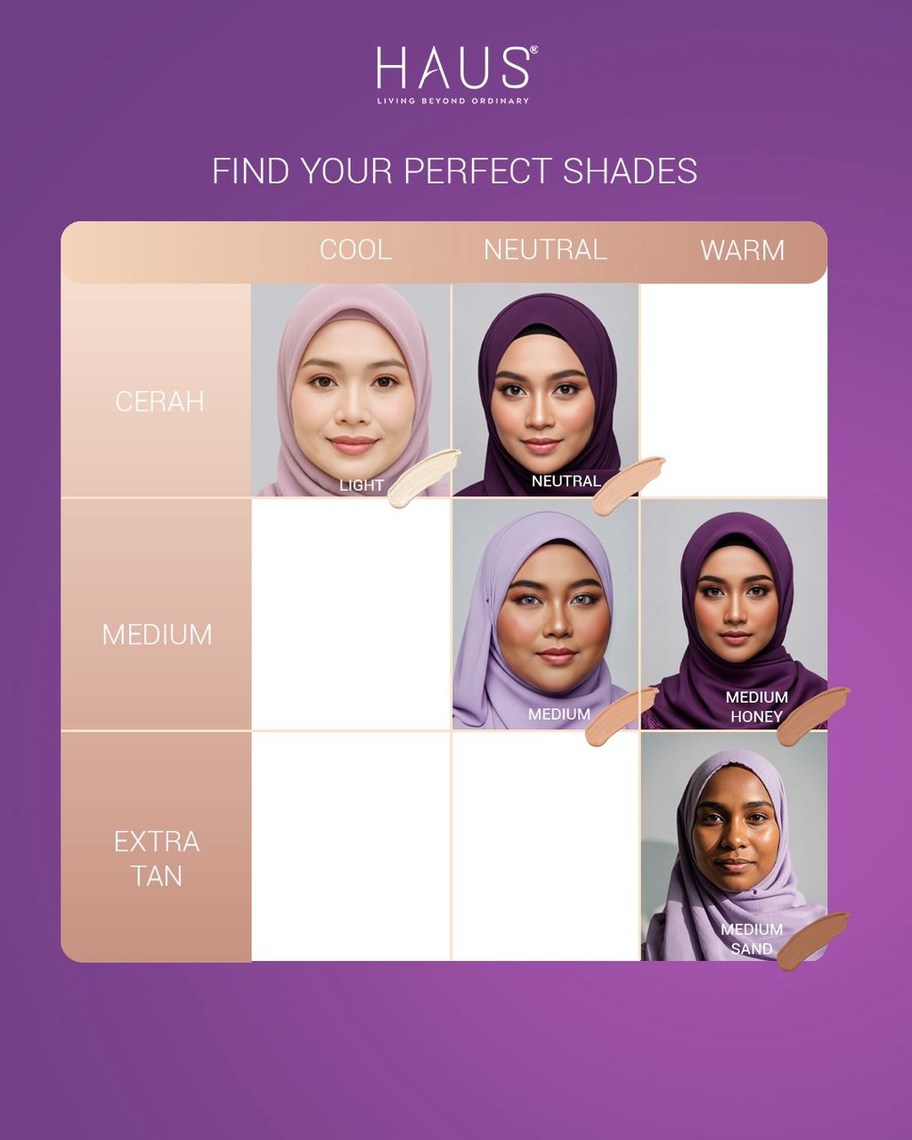 HAUS Cosmetics MagicDuo Foundation Cushion Powder - MagicPinky + MagiCushion | Full Coverage