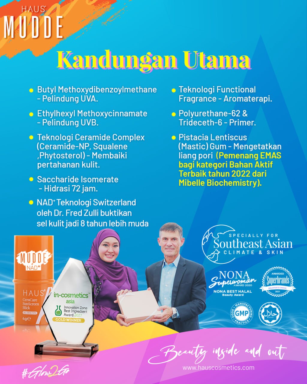 MUDDE - NAD+ SUNSCREEN STICK