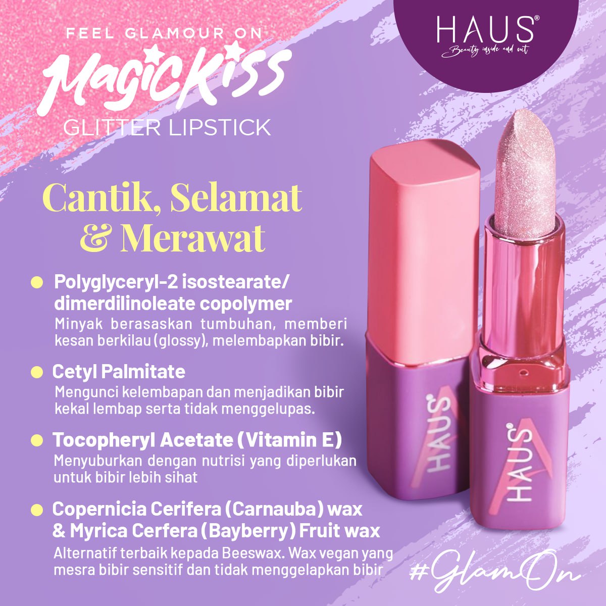 MAGICKISS GLITTER LIPSTICK