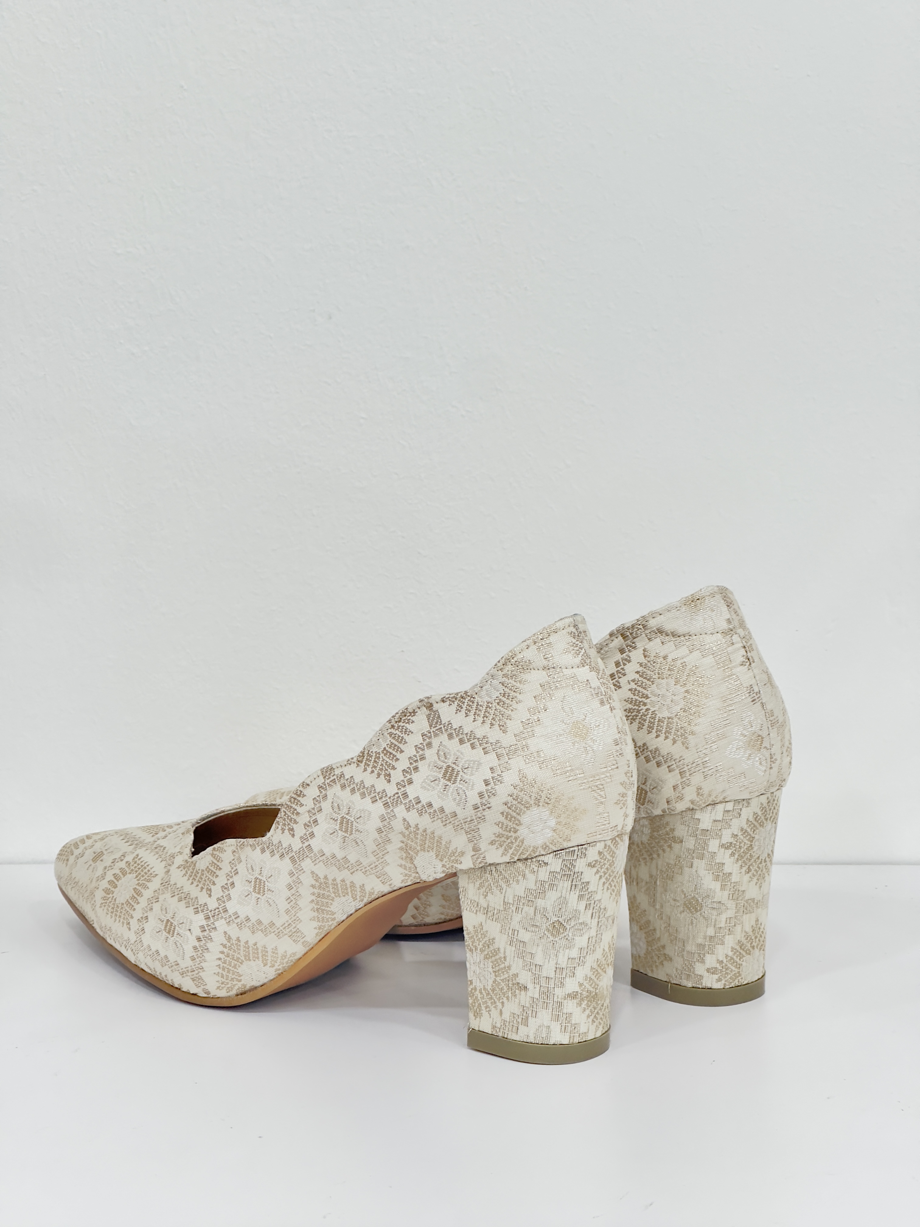 Arisha Half D'Orsay Block Heels (LIMITED)
