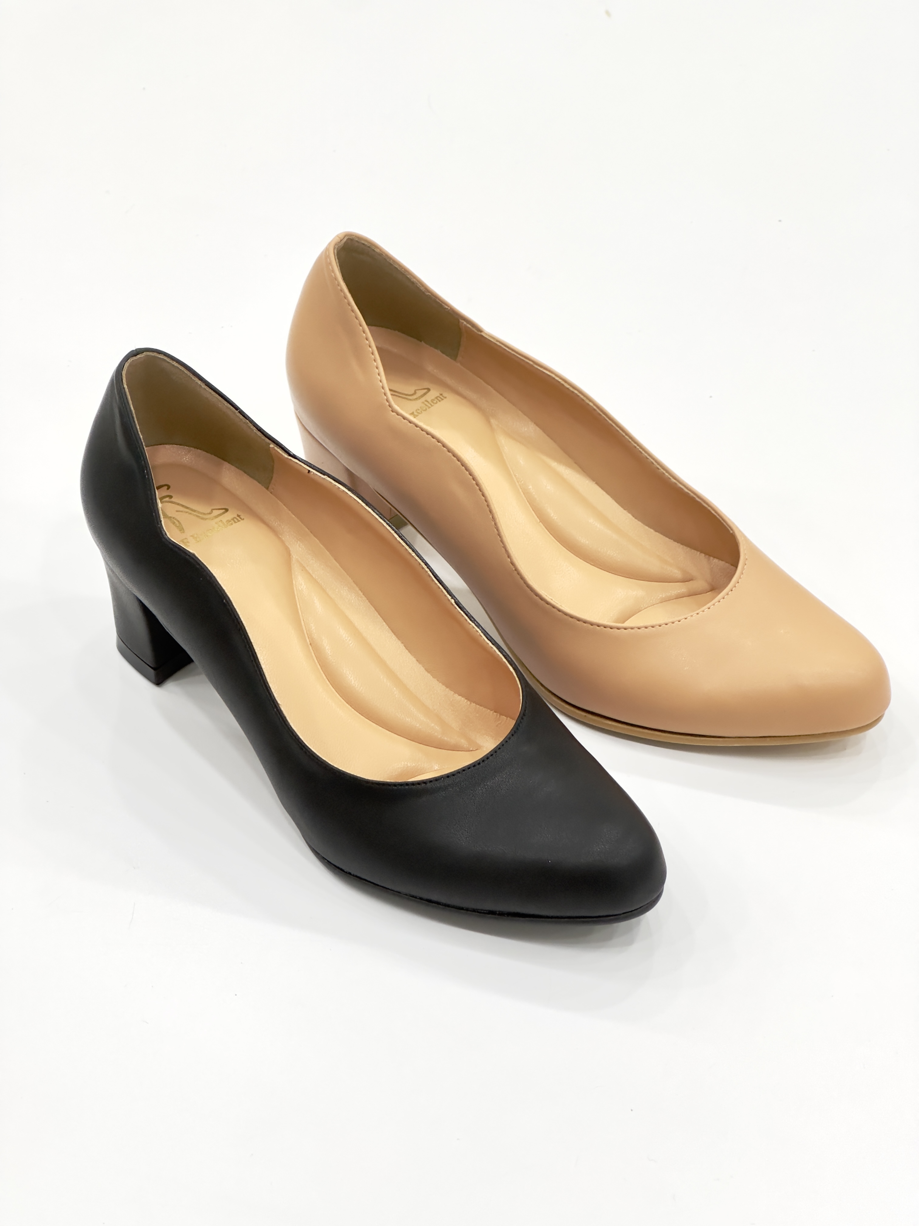 Ady Round Toe Heel Pumps
