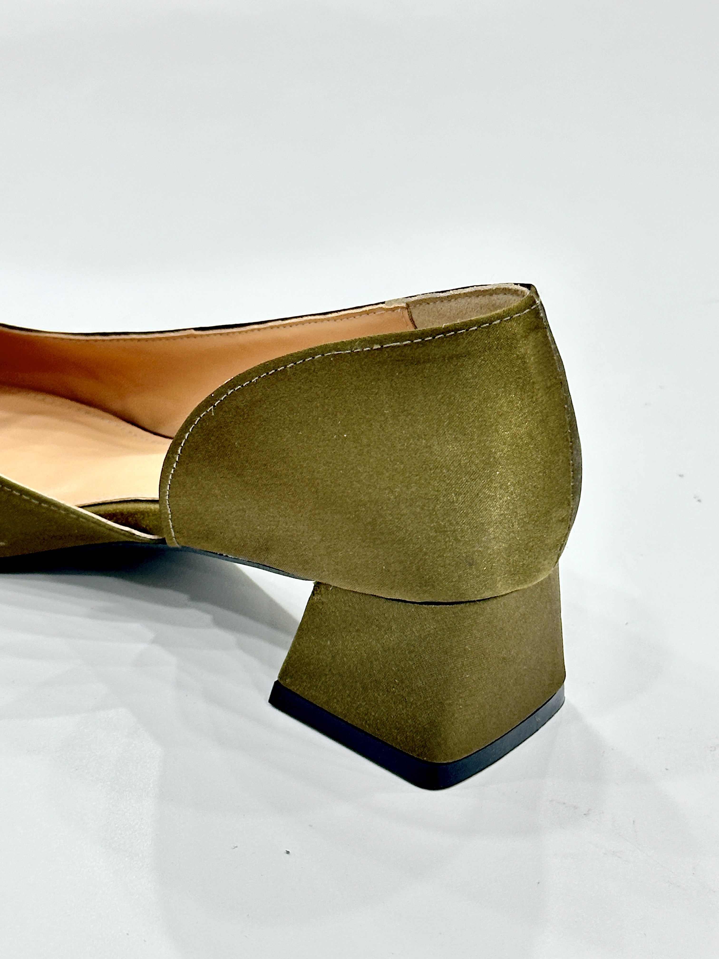 Josie Half D'Orsay Block Heels