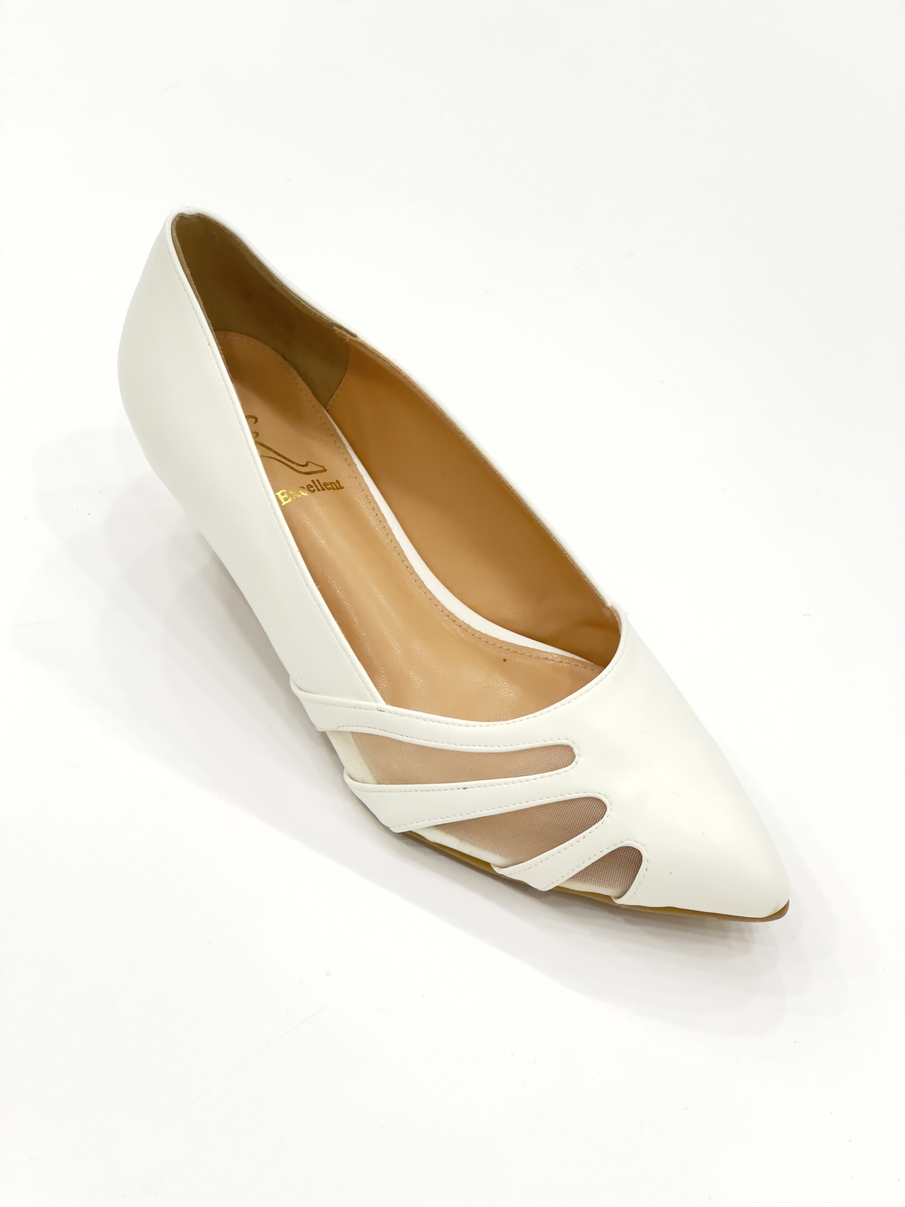 Shbellow Mesh Pumps Heels