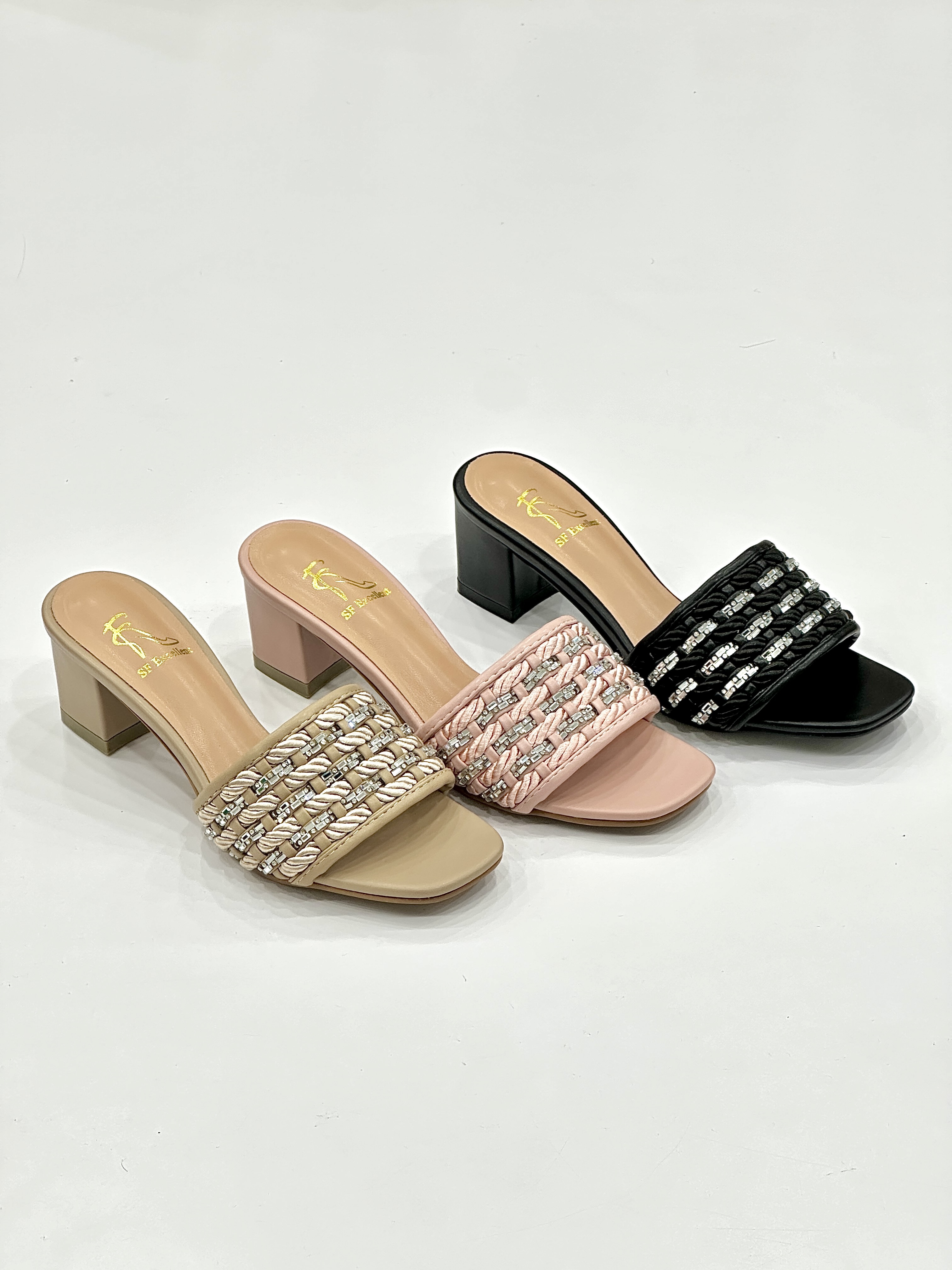 Huda Block Heel Sandals
