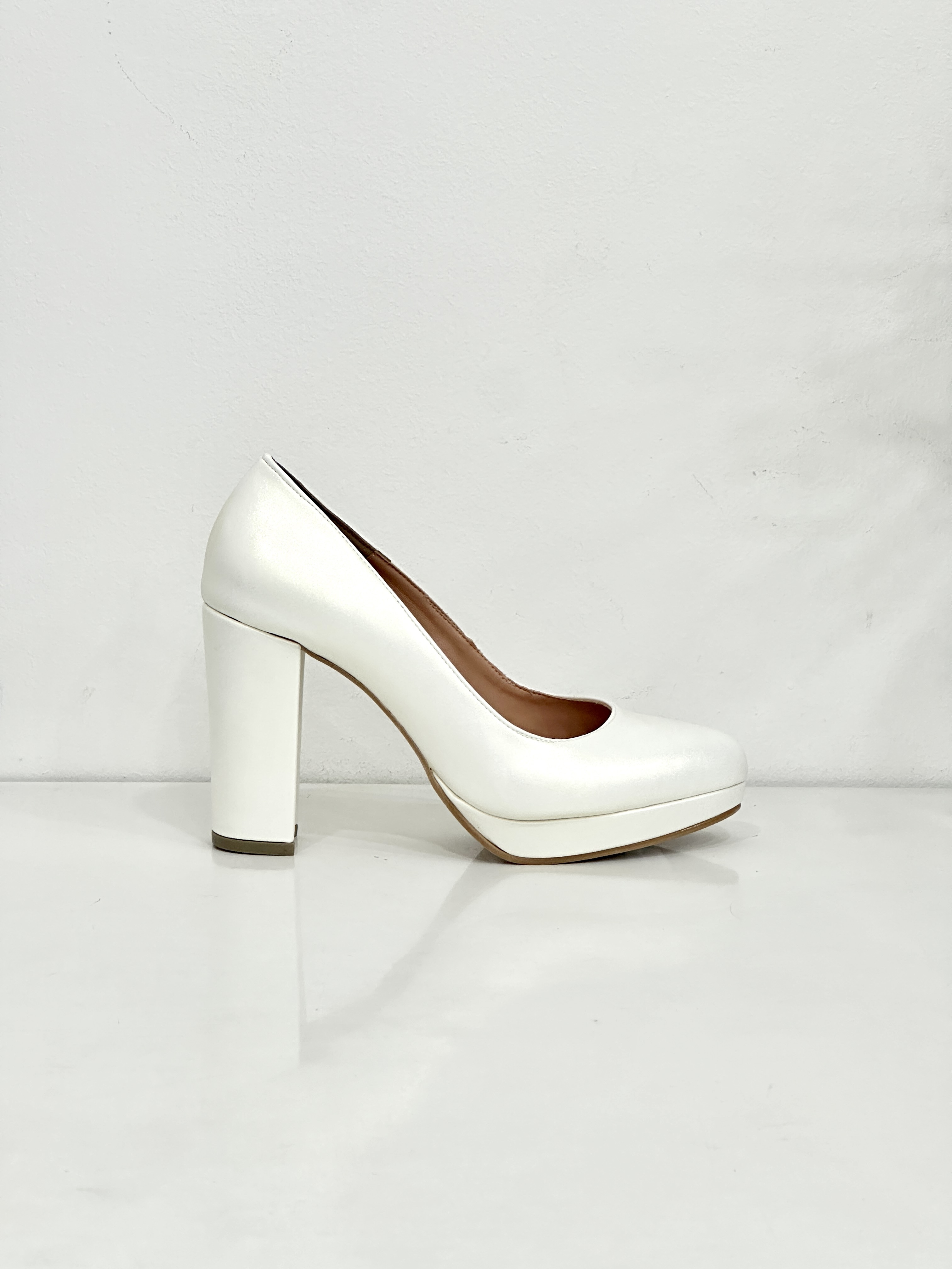 Sarina Platform Block Heels Pumps