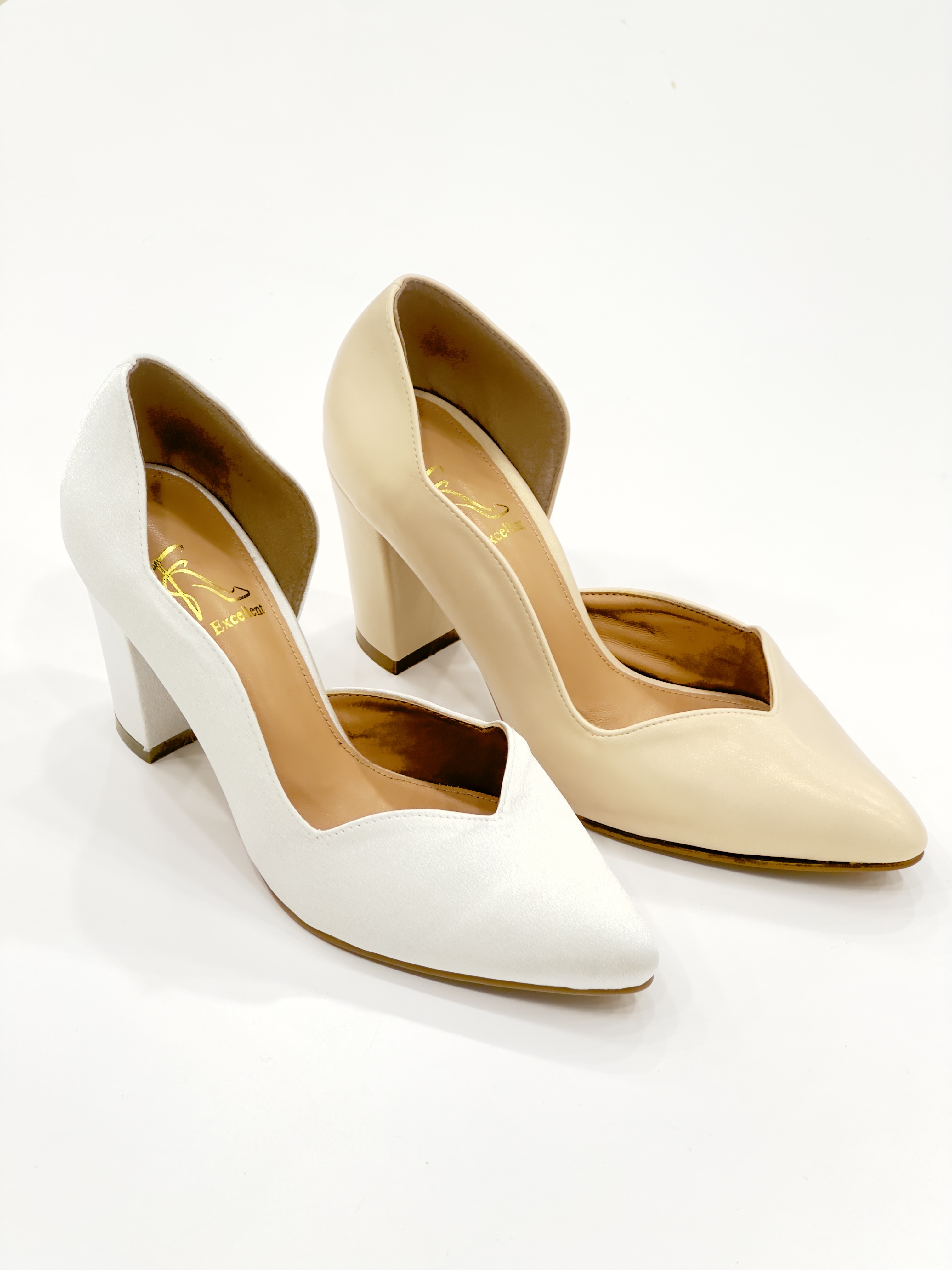 Celline Half D'orsay Heel Pumps