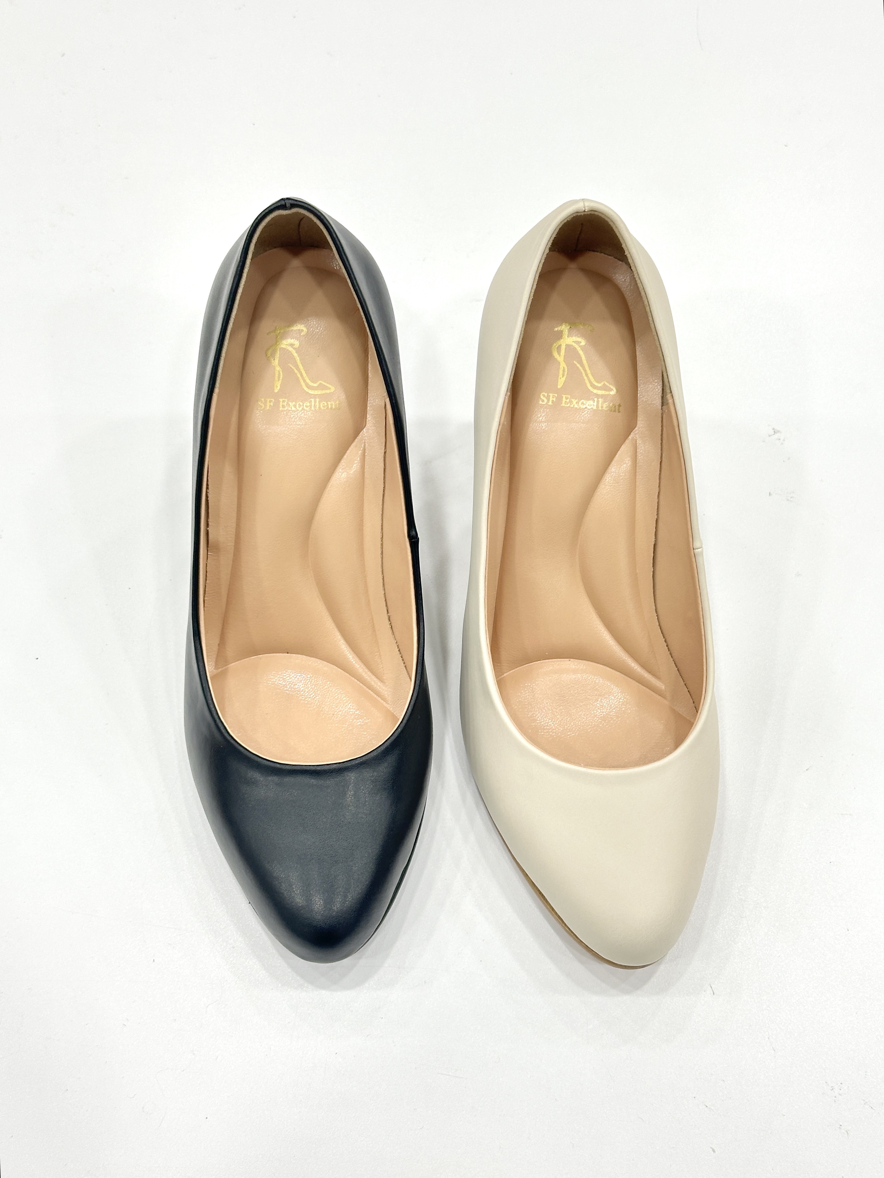 Husna Block Heel Pumps