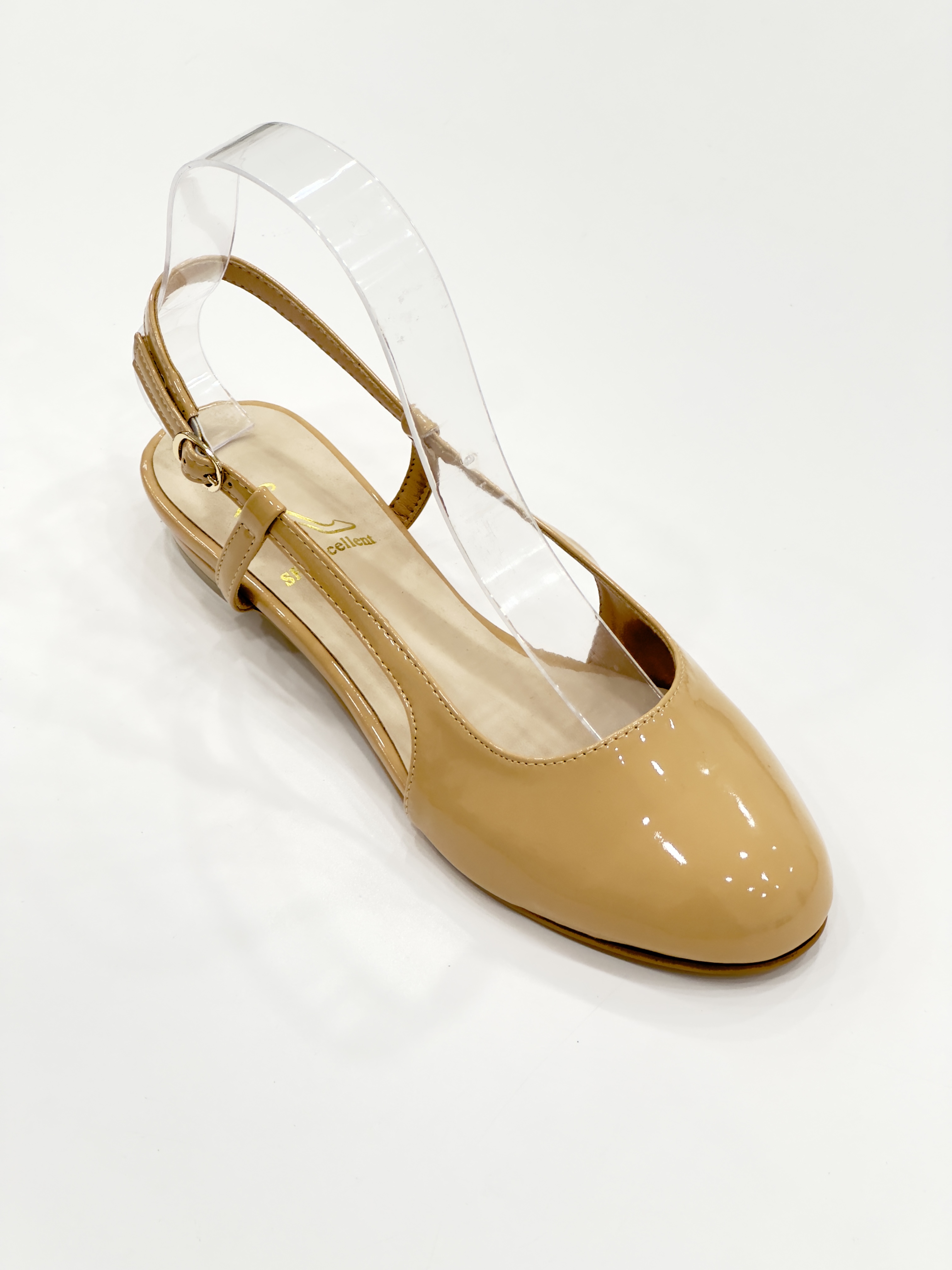 Fanny Round Toe Slingback Flats