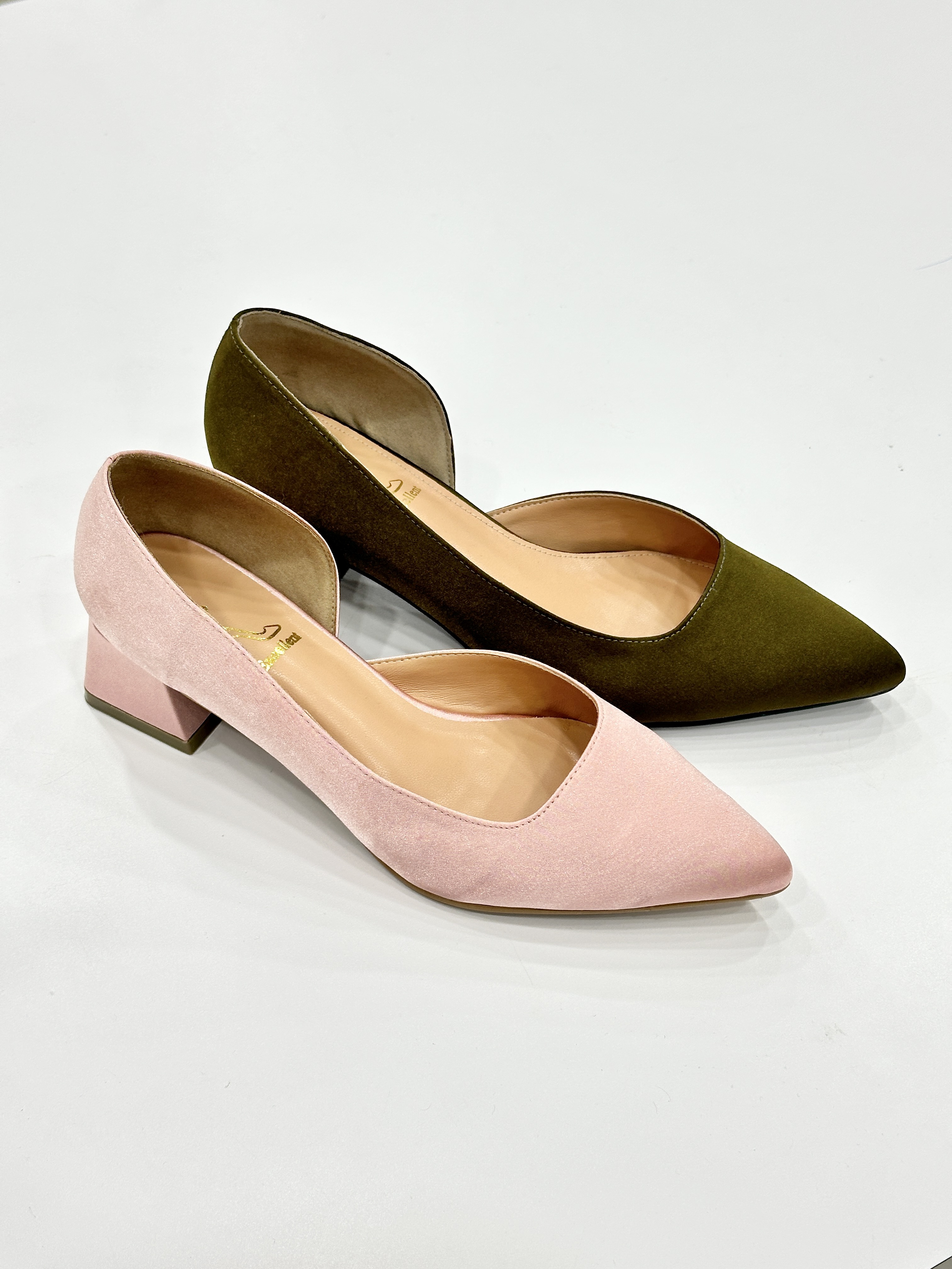 Josie Half D'Orsay Block Heels