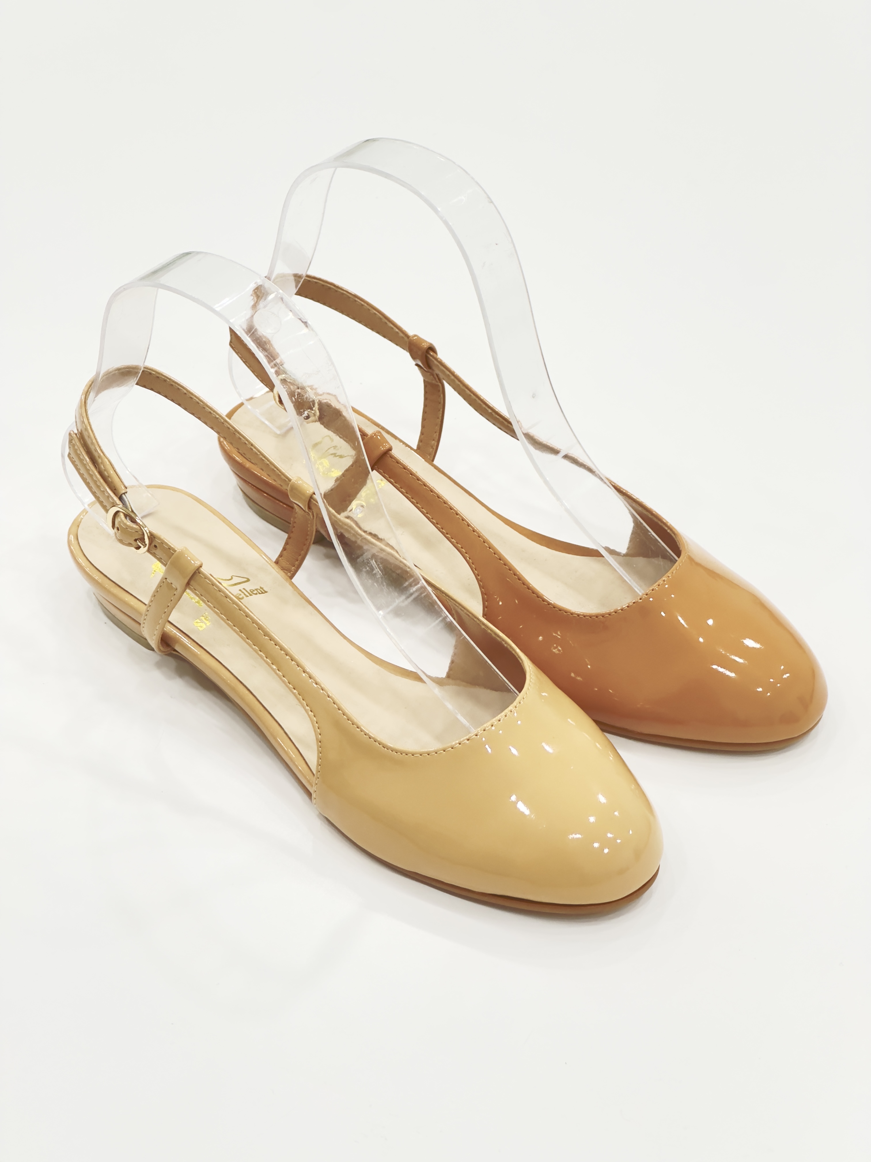 Fanny Round Toe Slingback Flats