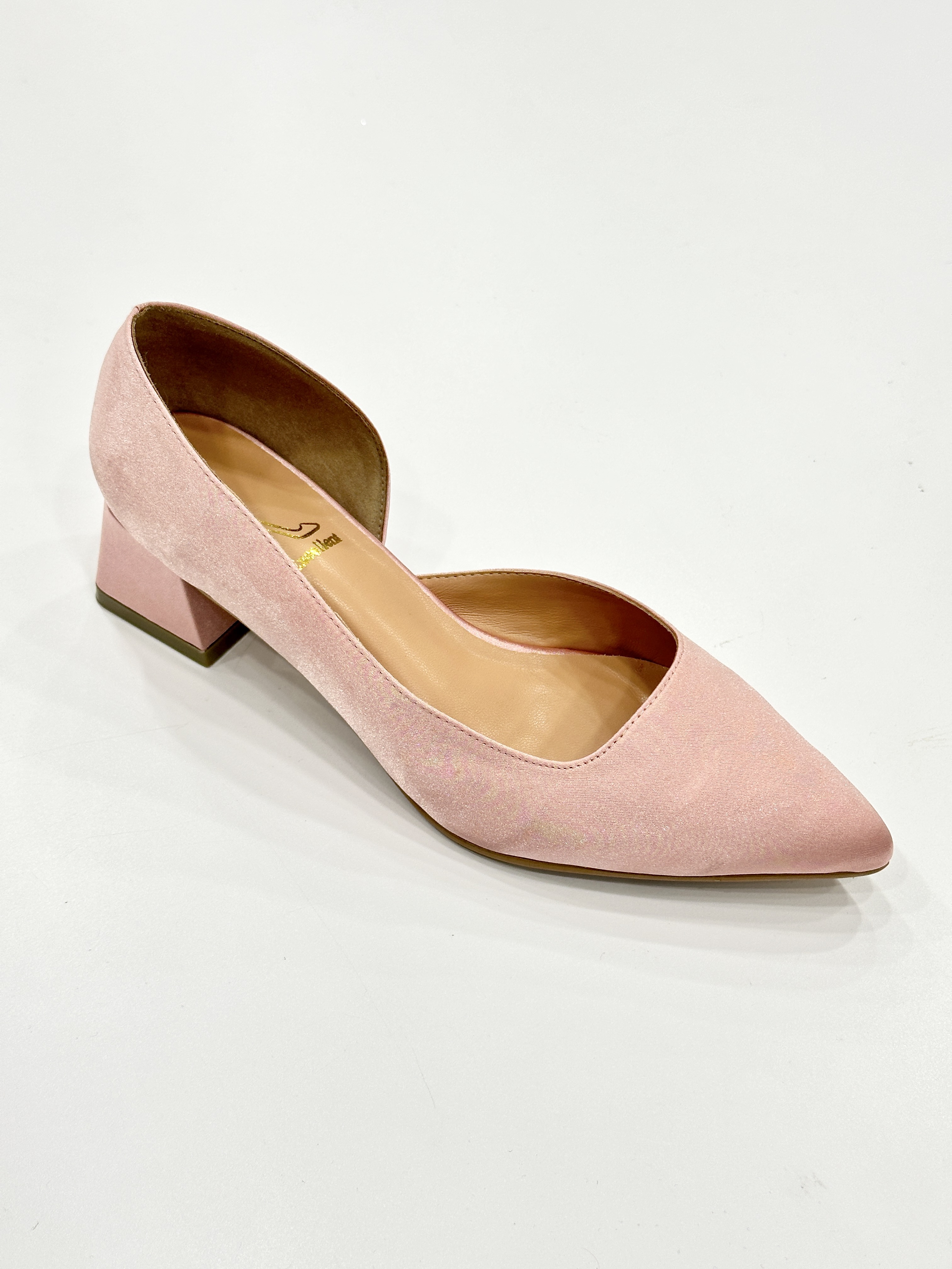 Josie Half D'Orsay Block Heels