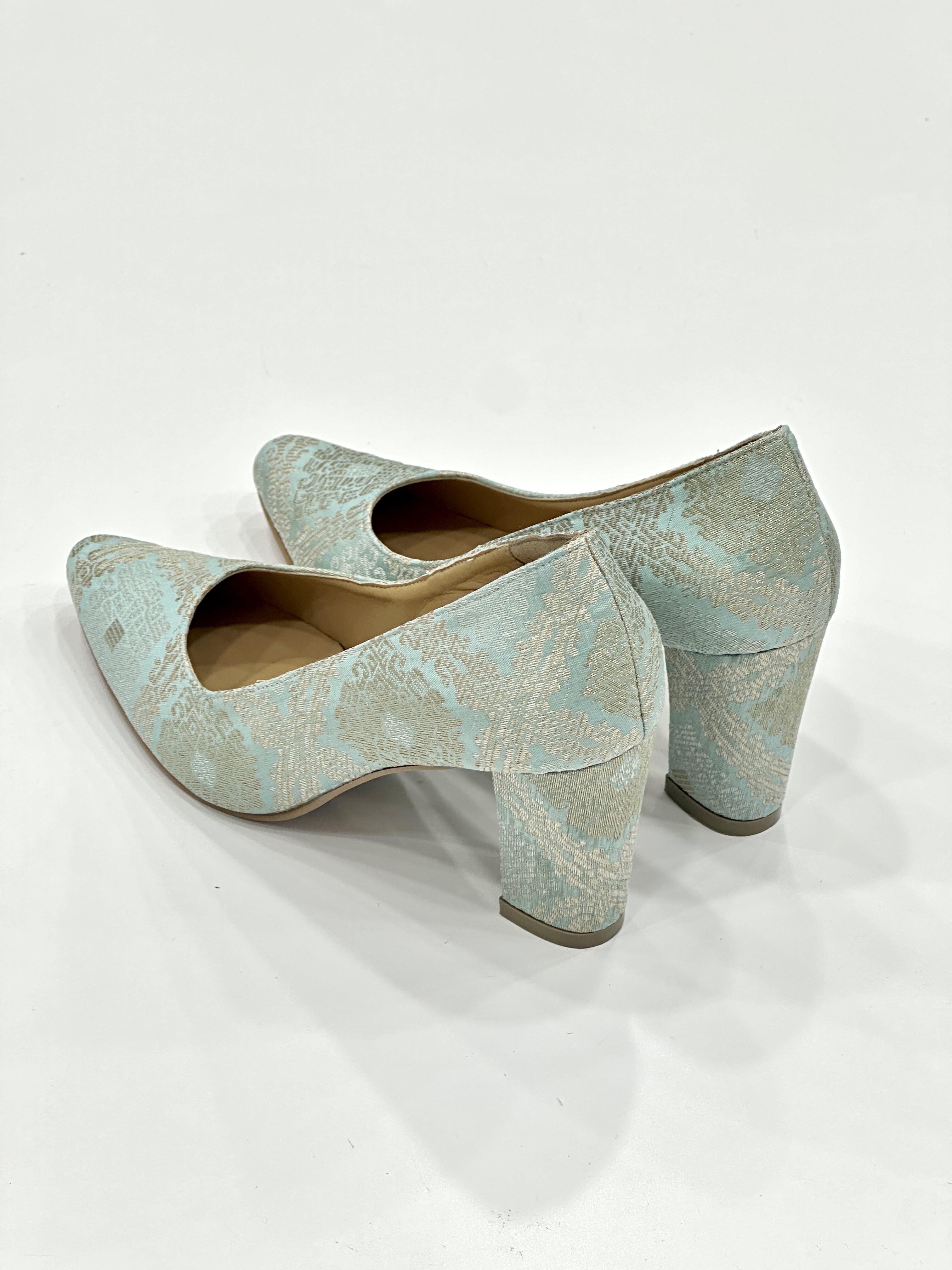 Sima Songket Block Heel Pumps （LIMITED）