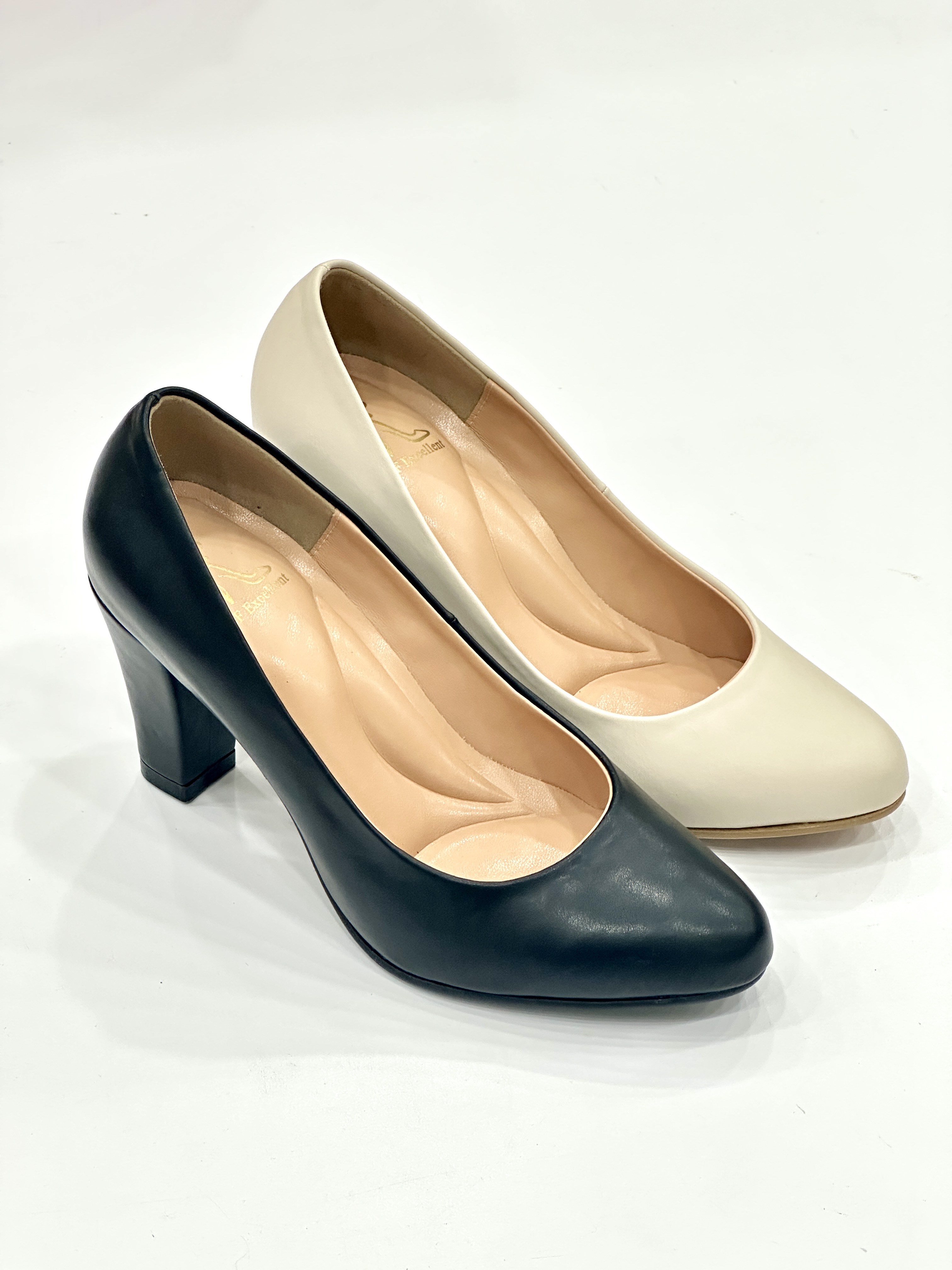 Husna Block Heel Pumps