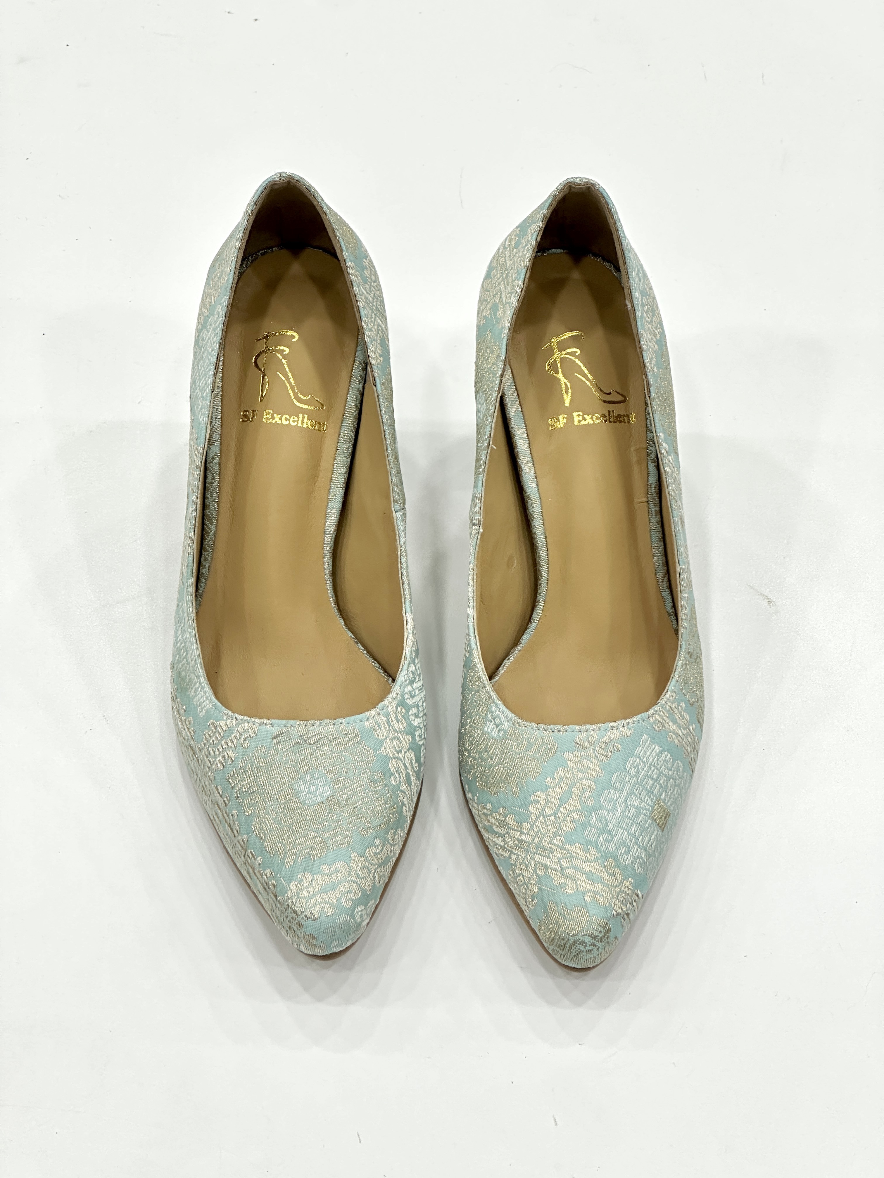 Sima Songket Block Heel Pumps （LIMITED）