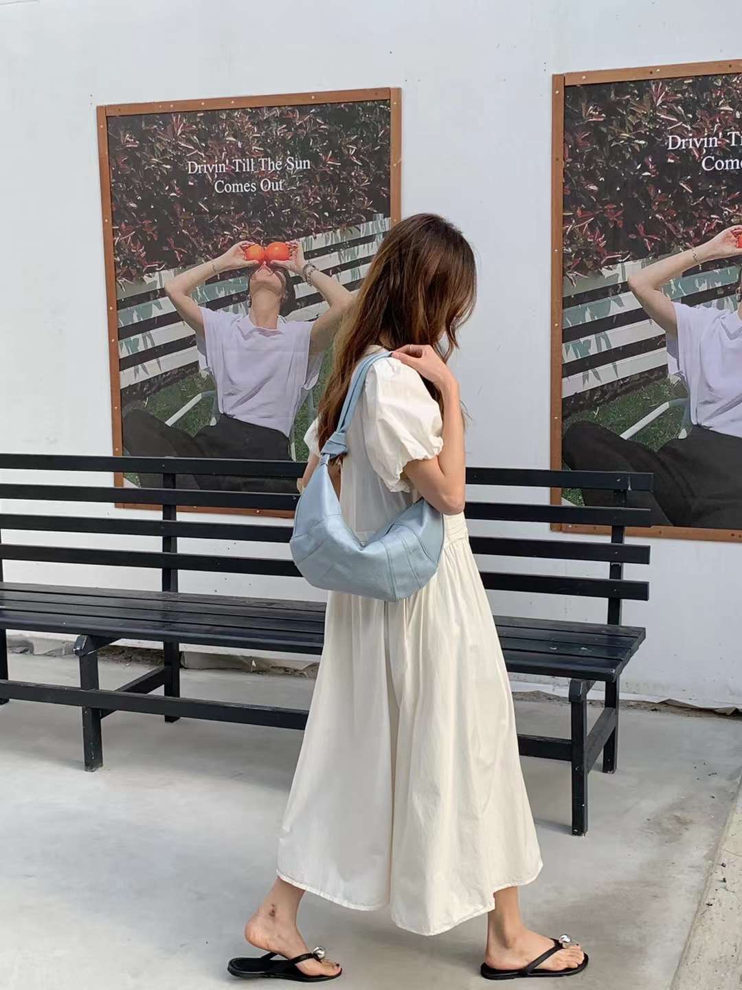 Tani Curved Hobo Bag