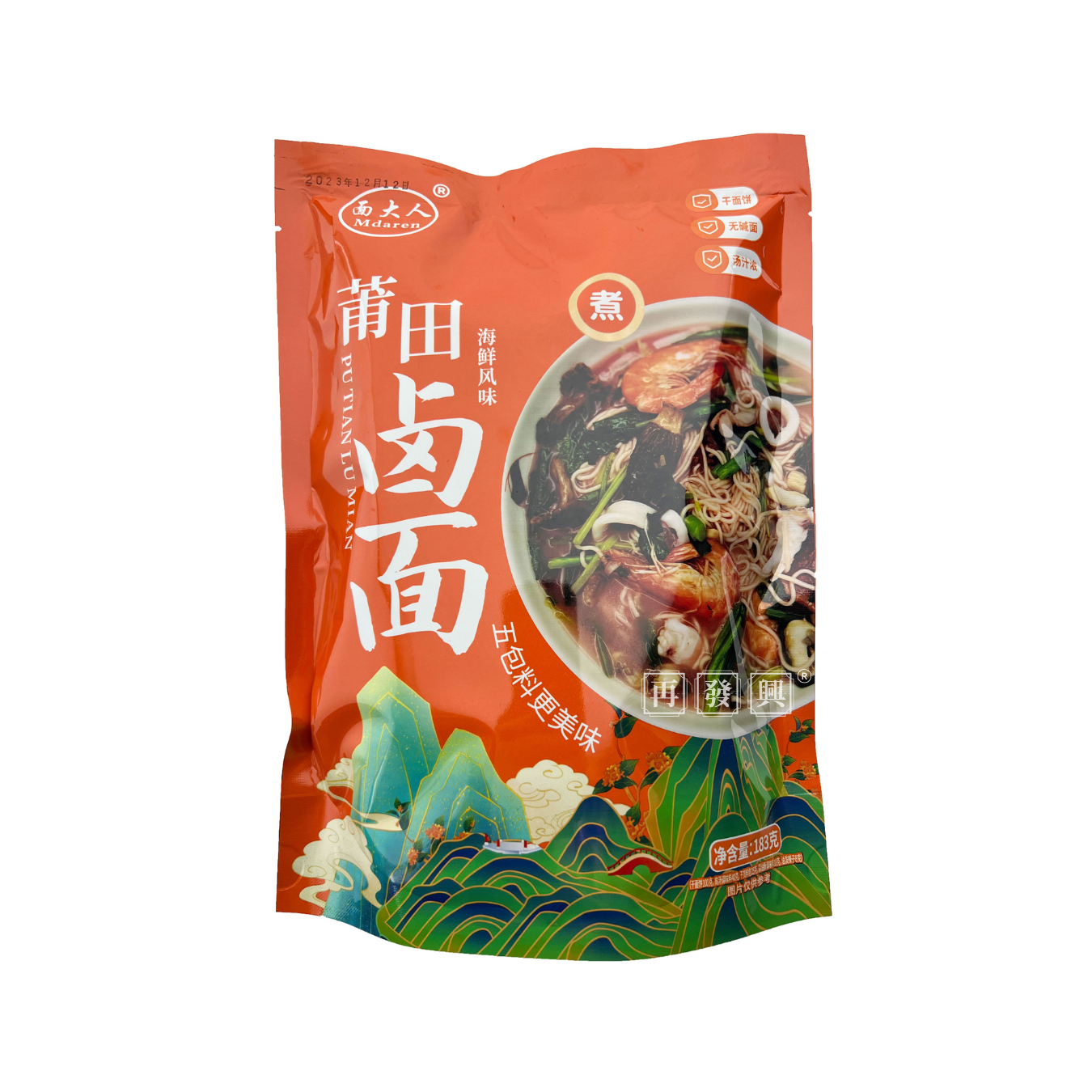 Mdaren Pu Tian Lu Noodles 面大人 莆田卤面 183g