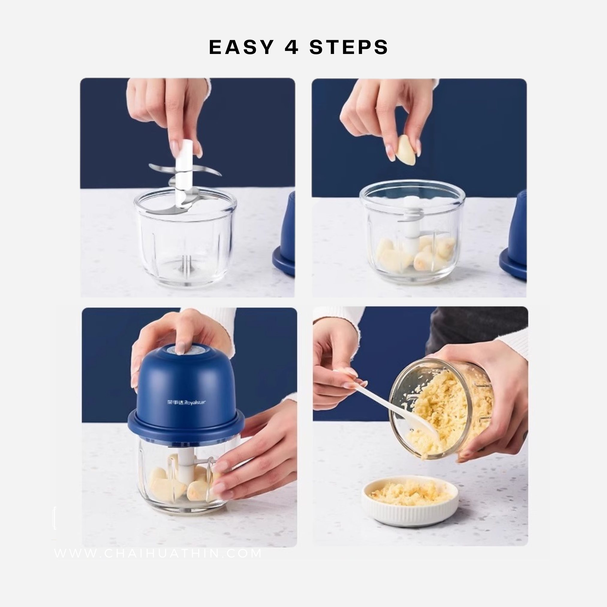 Rechargeable Mini Food Blender (Garlic Onion) 蒜泥神器 