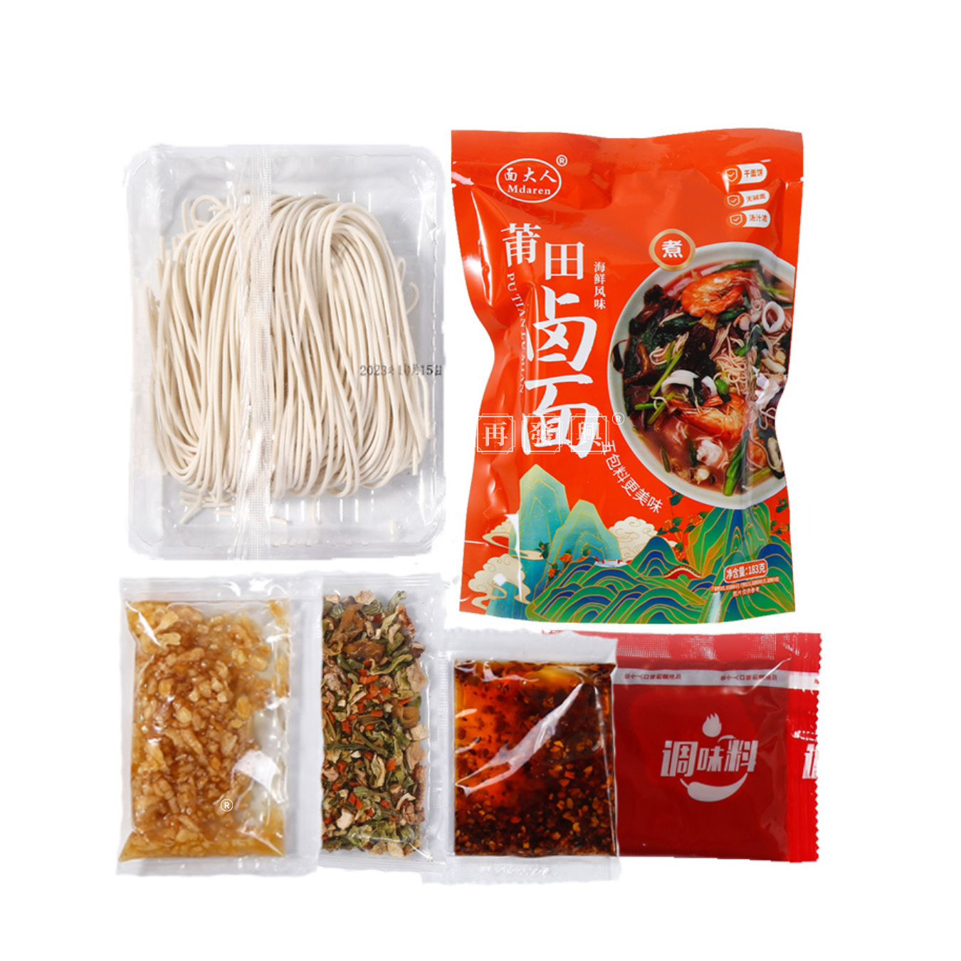 Mdaren Pu Tian Lu Noodles 面大人 莆田卤面 183g