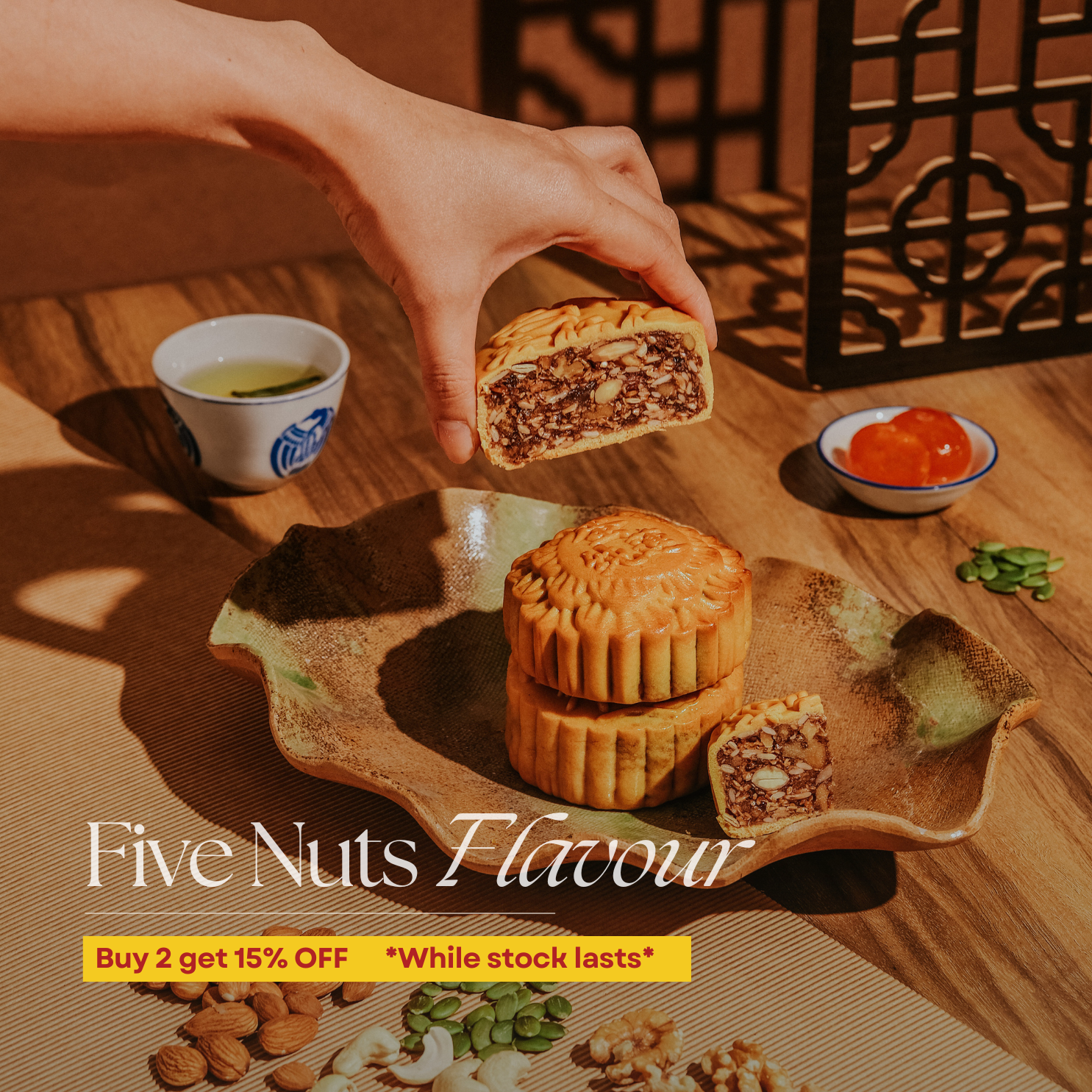 (Vegetarian) Assorted Fruits & Nuts Mooncake 素伍仁月饼