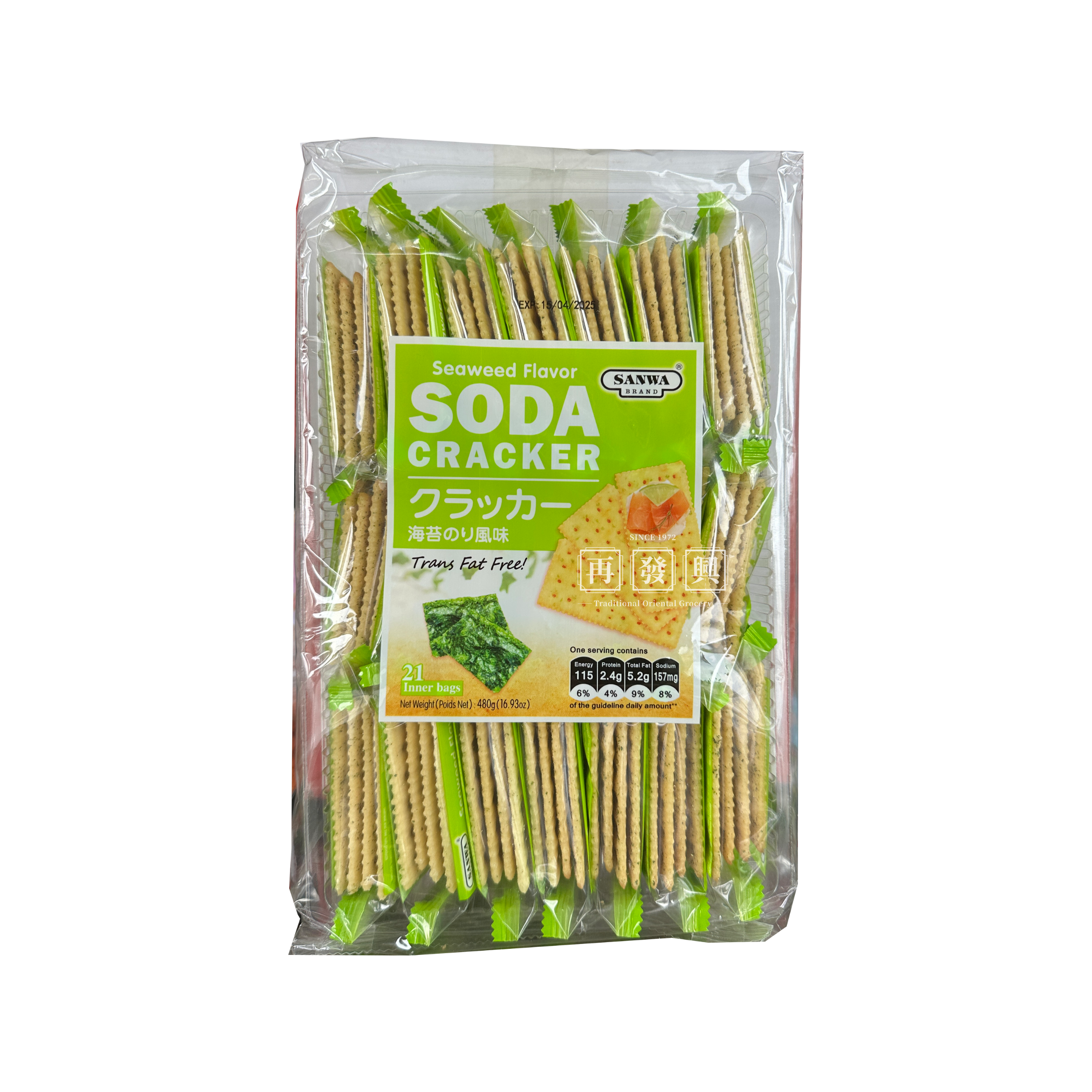 Sanwa Seaweed Soda Cracker 480g