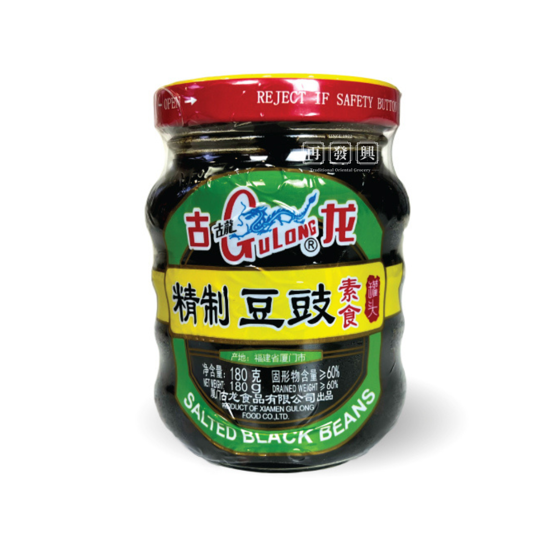 GuLong Preserved Salted Black Beans 古龙精制豆豉 180g