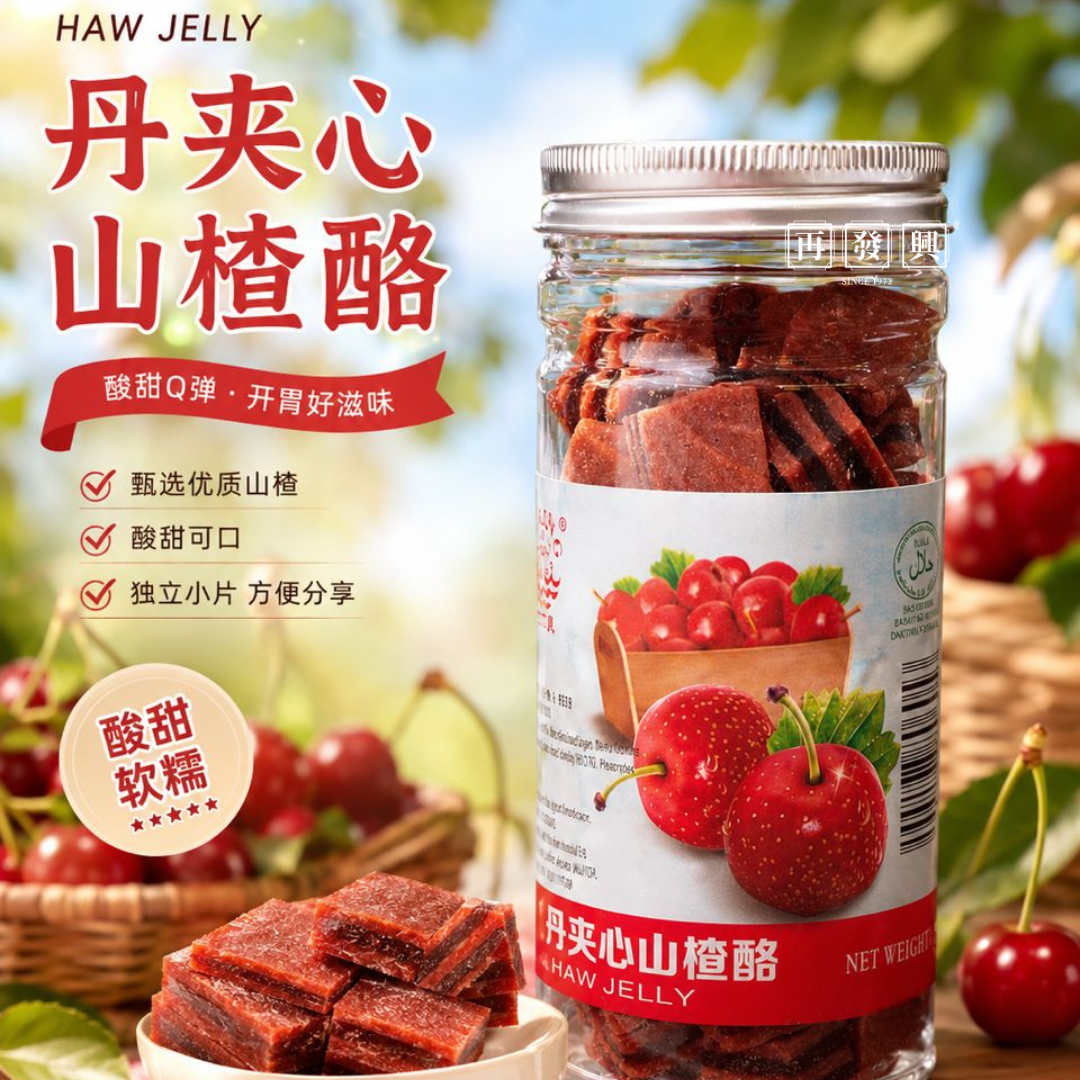 Haw Jelly Cube 果丹夹心山楂酪粒 180g