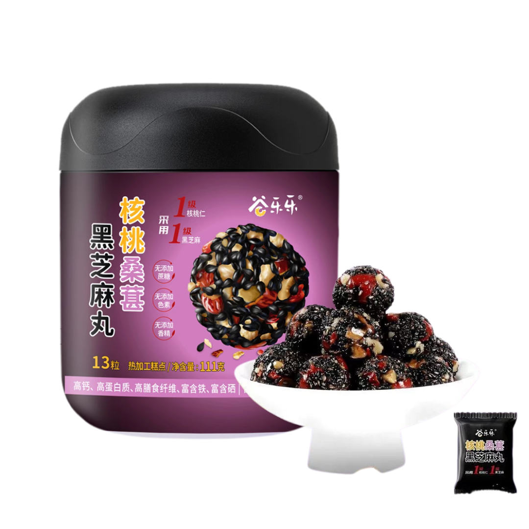 Jinjiazhuang Walnut Mulberry Black Sesame 劲家庄核桃桑葚黑芝麻丸 111g 