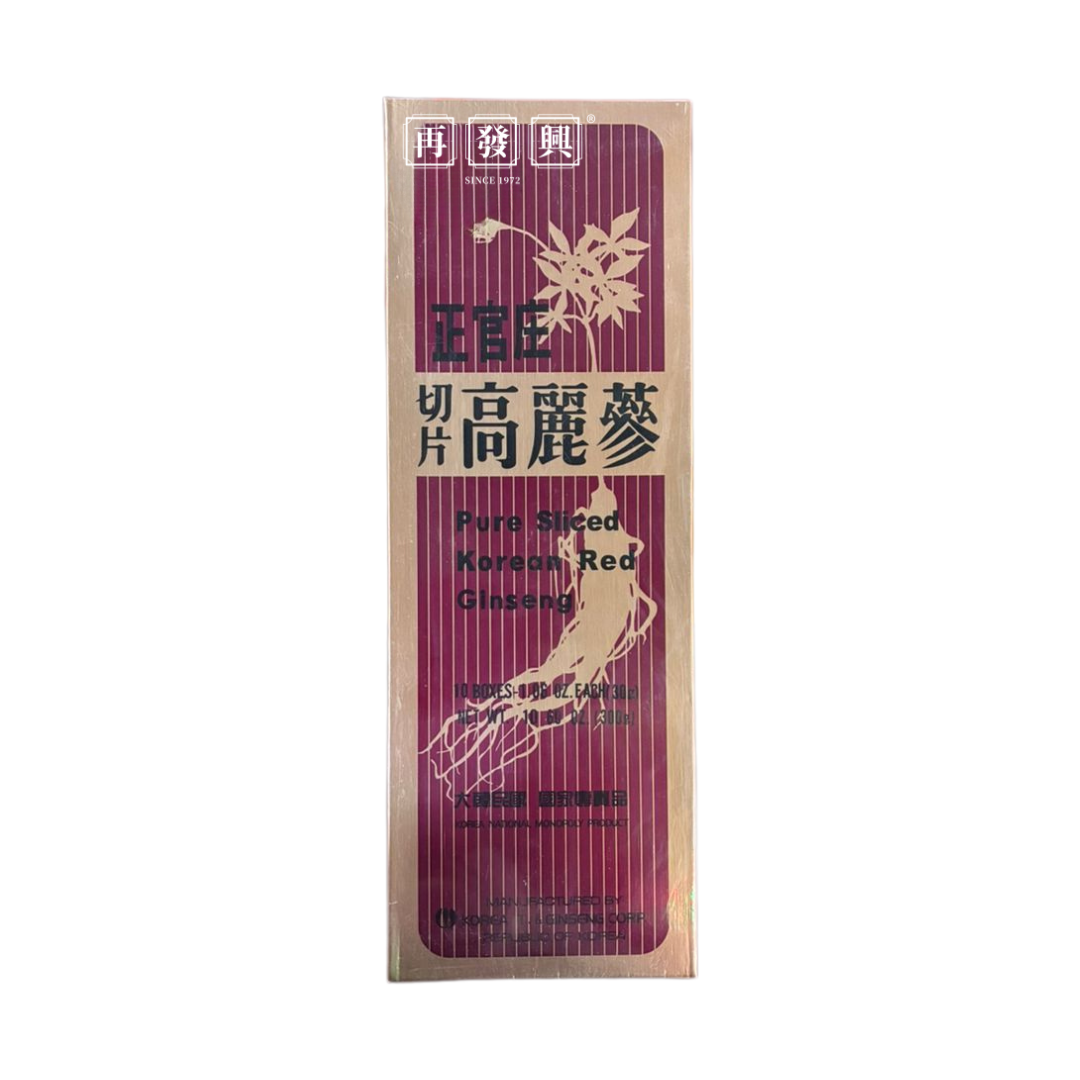 Pure Sliced Korean Red Ginseng 正官庄切片高丽参 300g 