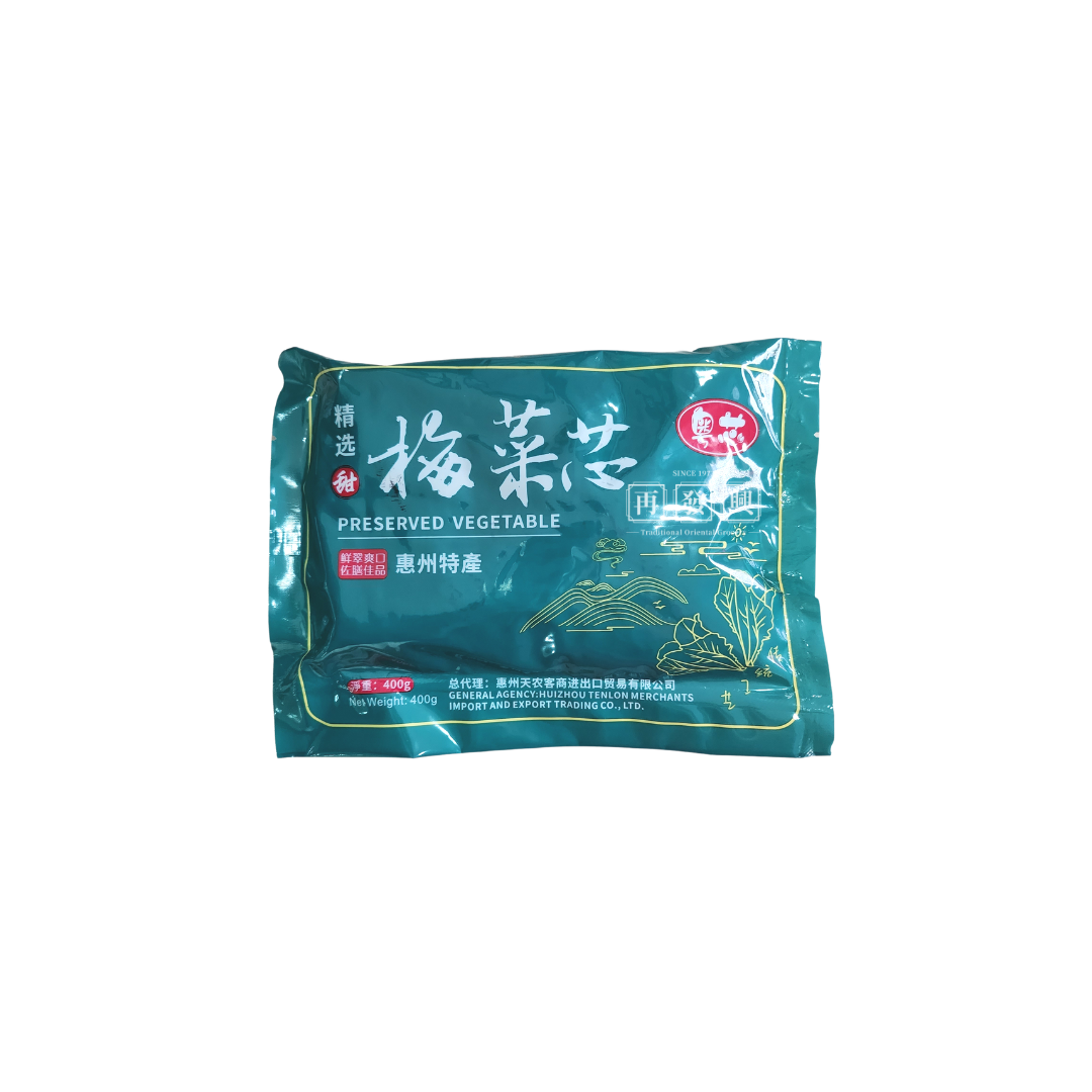 Yue Xin Sweet Preserved Vegetales 粤芯精选甜梅菜芯 400g