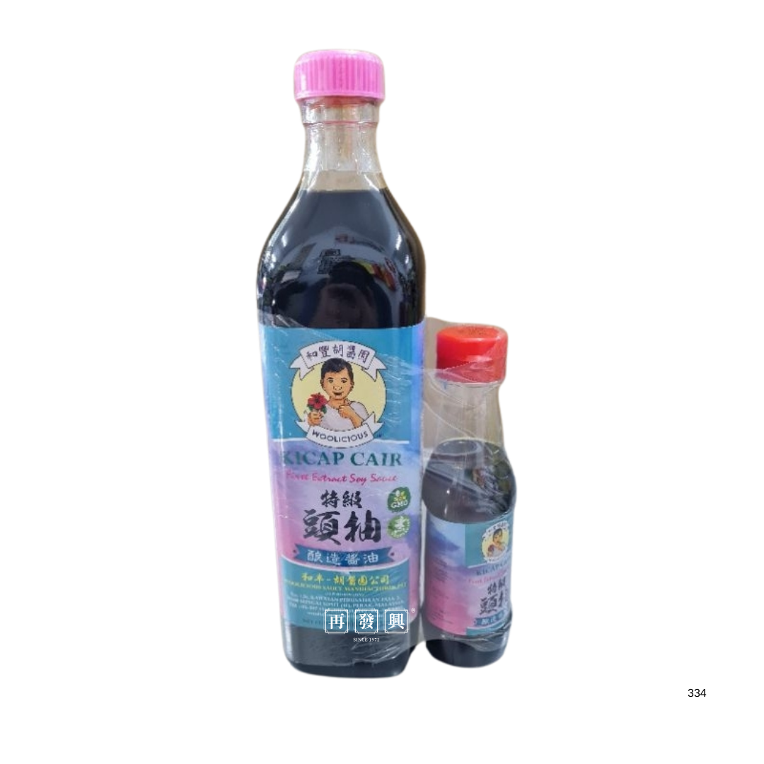 Woolicious  Premium Soy Sauce 和丰胡醬园特級头抽 750ML + 130ML