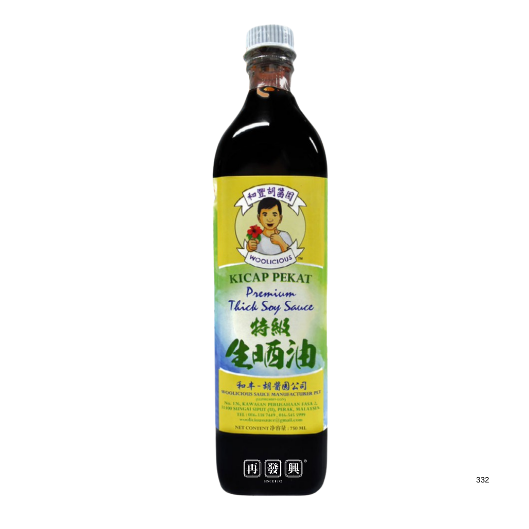 Woolicious Premium Thick Soy Sauce 和丰胡酱园特级生晒油 750ml