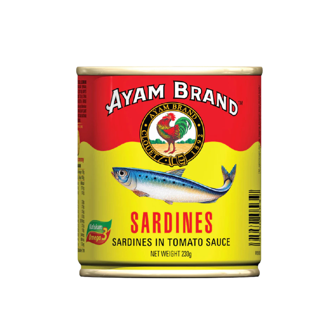 Ayam Brand Sardine In Tomato Sauce 雄鸡标番茄酱沙丁鱼 230g