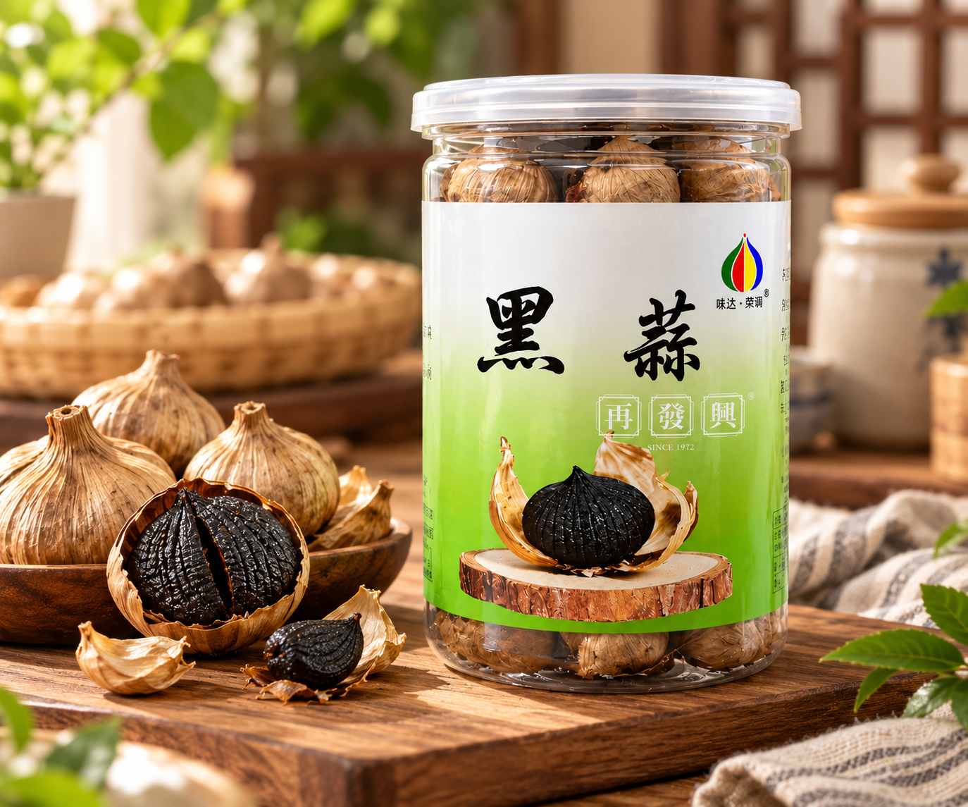 Smoke Solo Garlic in Can 腌制黑独子蒜 ±500g