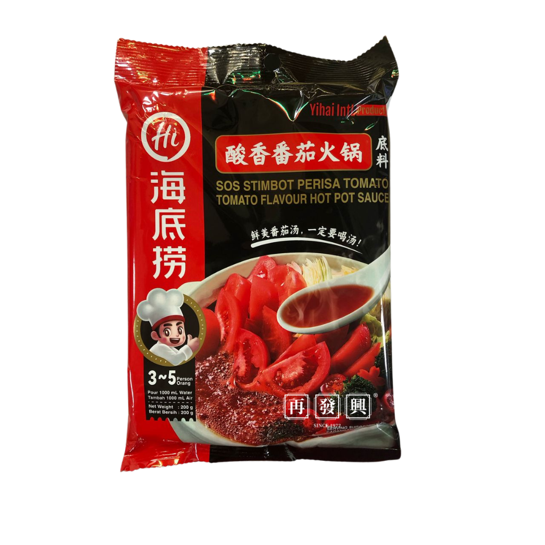 Hai Di Lao Tomato Flavour Hot Pot Sauce 海底捞酸香番茄火锅底料 200g