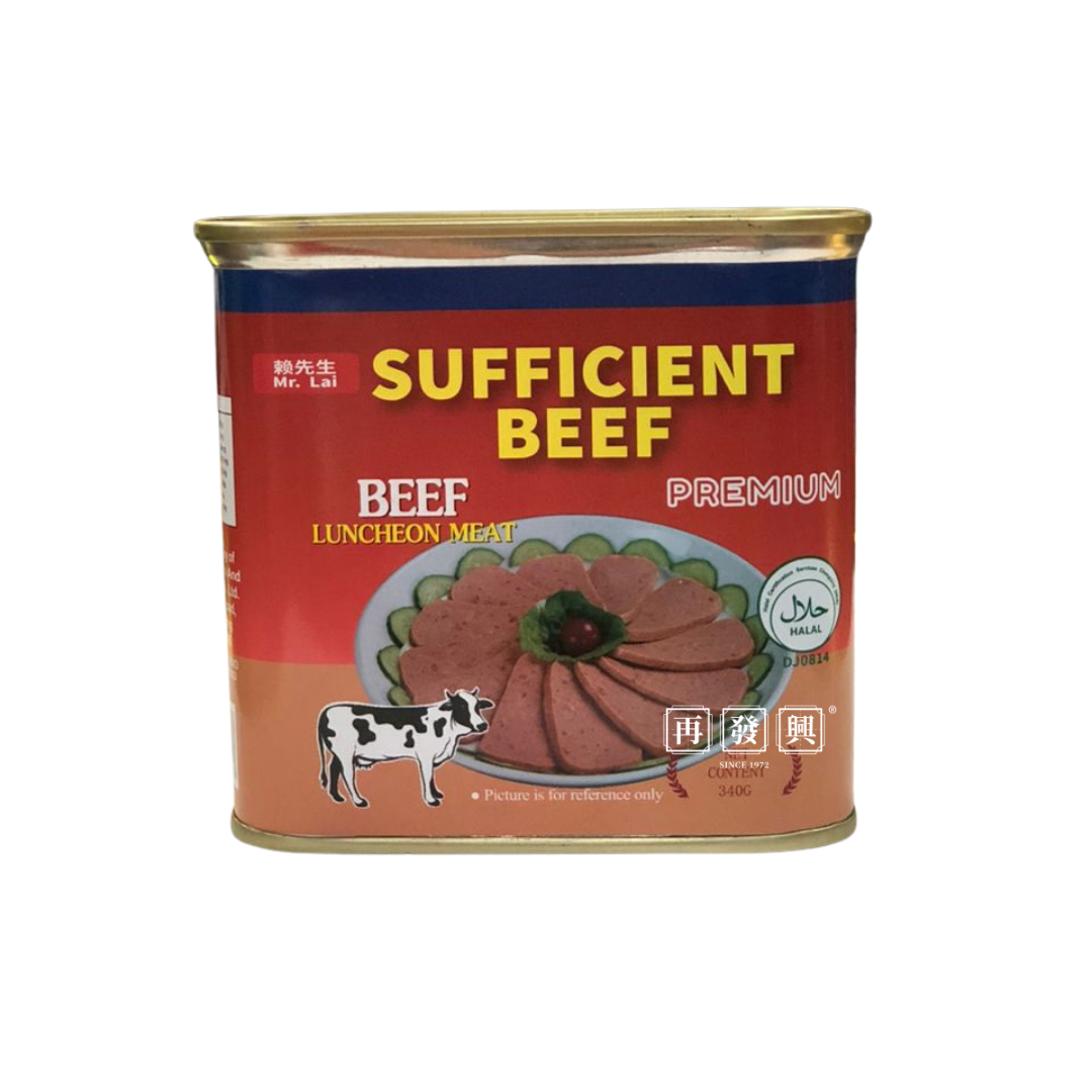 Mr.Lai Premium Sufficient Beef Luncheon Meat 赖先生牛肉午餐肉 340g