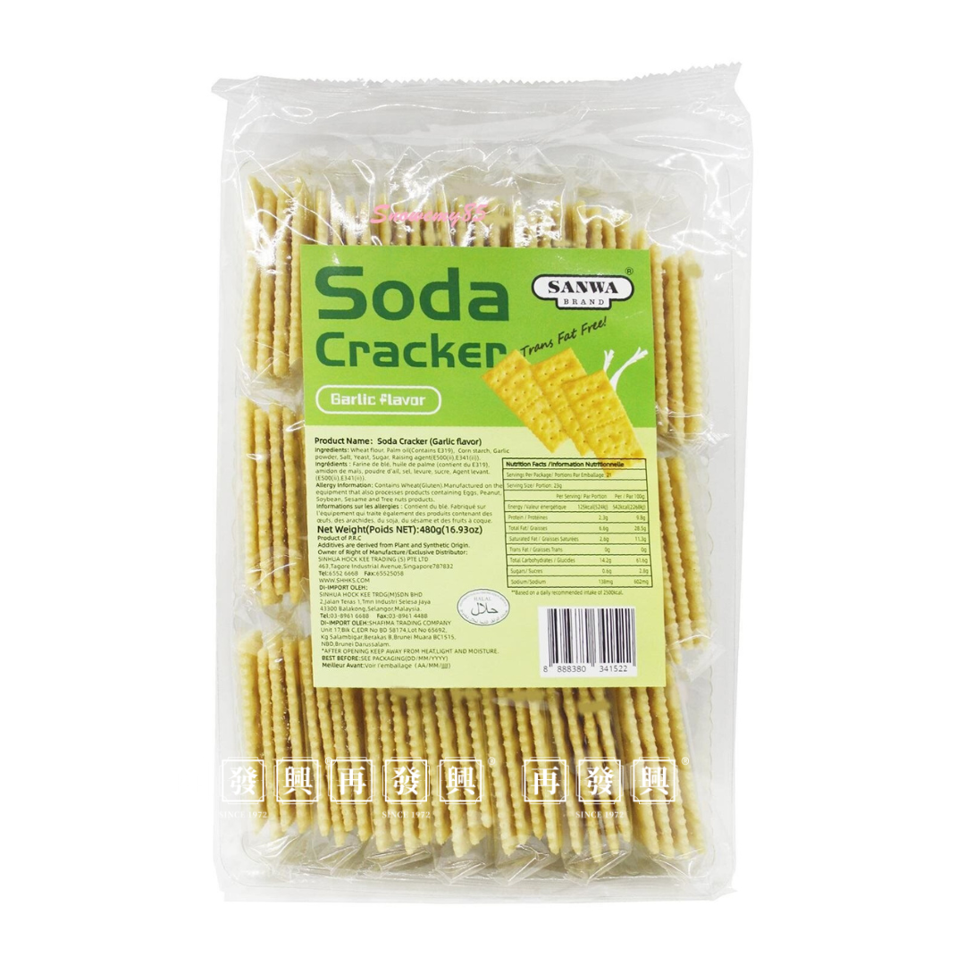 Sanwa Garlic Flavor Soda Cracker 480g