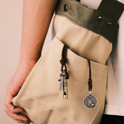 美式復古金屬求生哨子戰術戶外項鍊皮鏈露營吊墜配飾-Retro's Wear