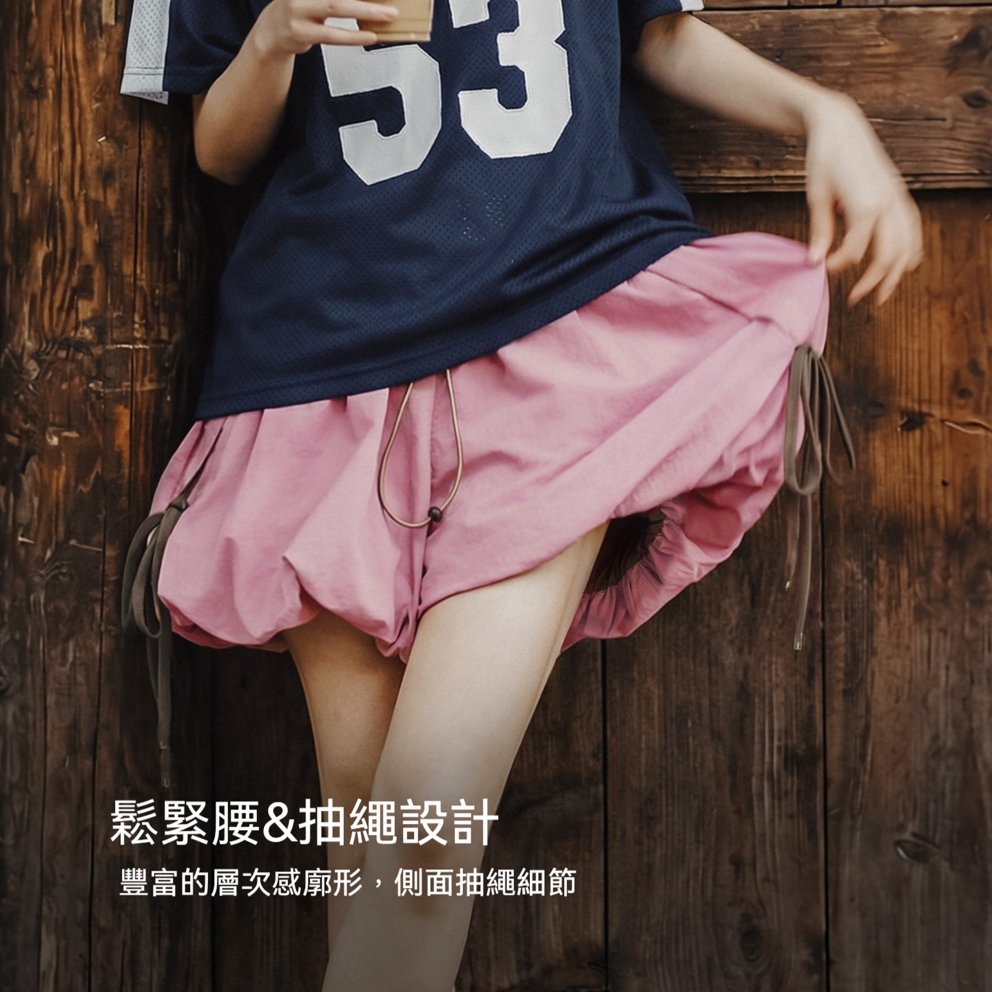 多巴胺輕薄A字闊腿花苞短褲雲朵燈籠短款蓬蓬半身裙褲女士夏