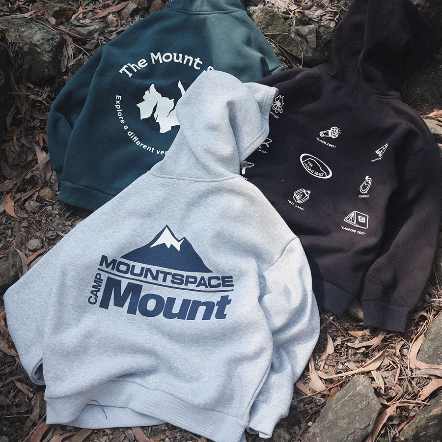 兒童衛衣2025冬季款男童露營風長袖上衣加絨加厚保暖男孩連帽衛衣