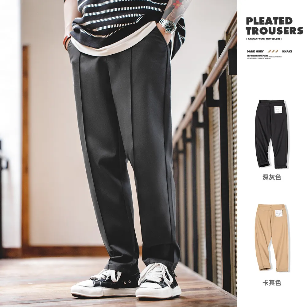 有“日常CLEAN感”的立體單褶褲-Retro's Wear
