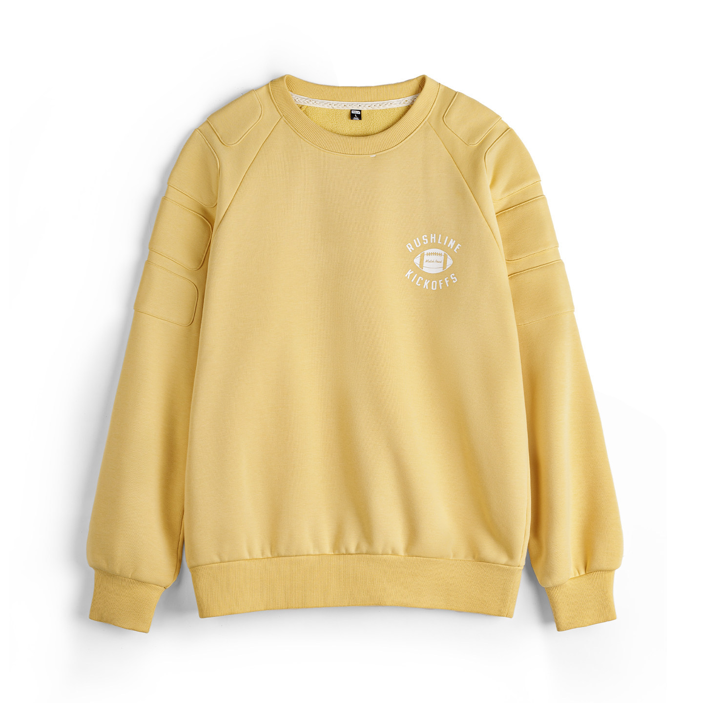 美式加絨衛衣橄欖綠色套頭加厚保暖寬鬆圓領外穿外套男冬