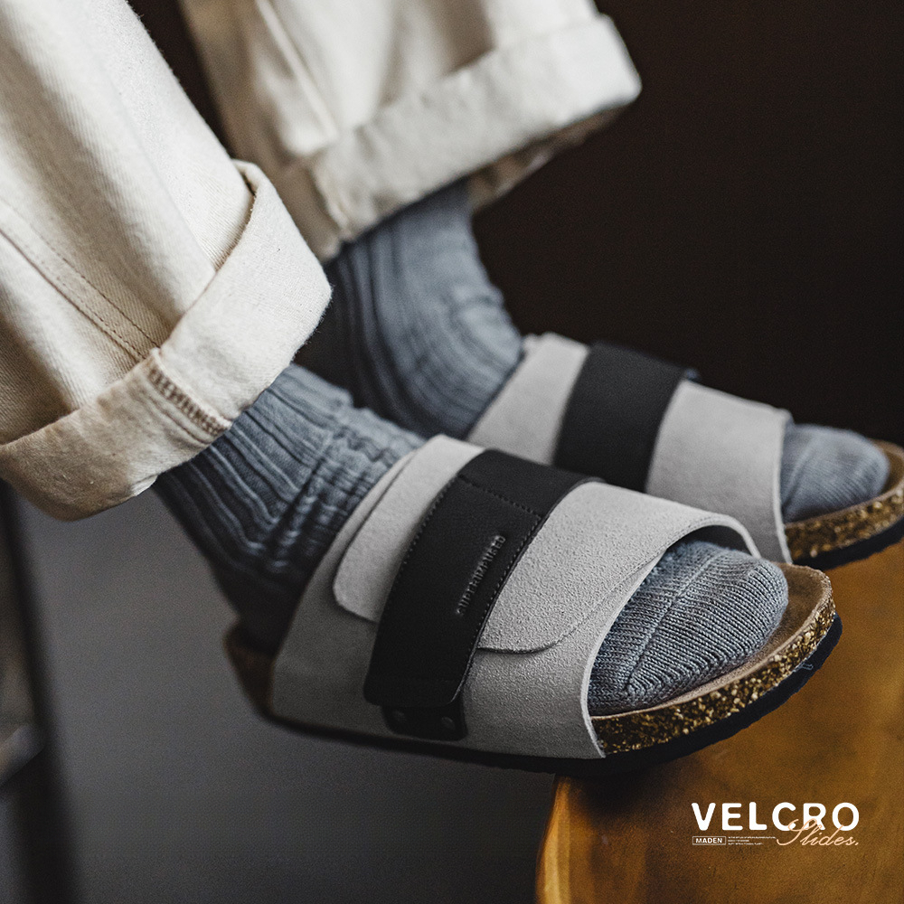 穆勒鞋男2025夏季新款軟木一字休閒外穿凉拖鞋魔術貼