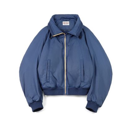 羅紋立領夾克美式棒球服夾棉收腰外套百搭加厚保暖棉衣秋冬女-Retro's Wear